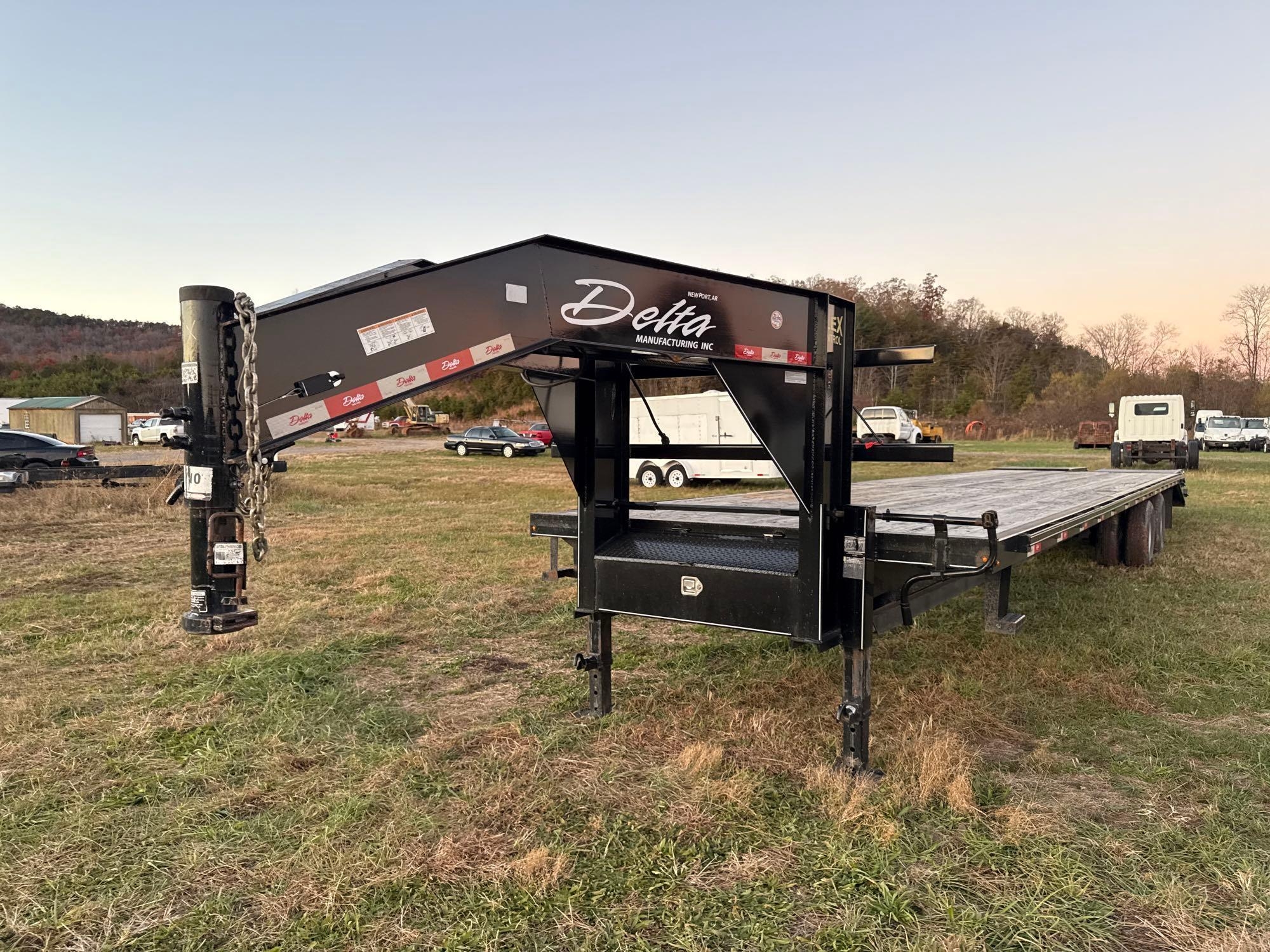 2022 Delta Gooseneck Equipment Trailer VIN # 4MWGF4022PN059238 (A57453)