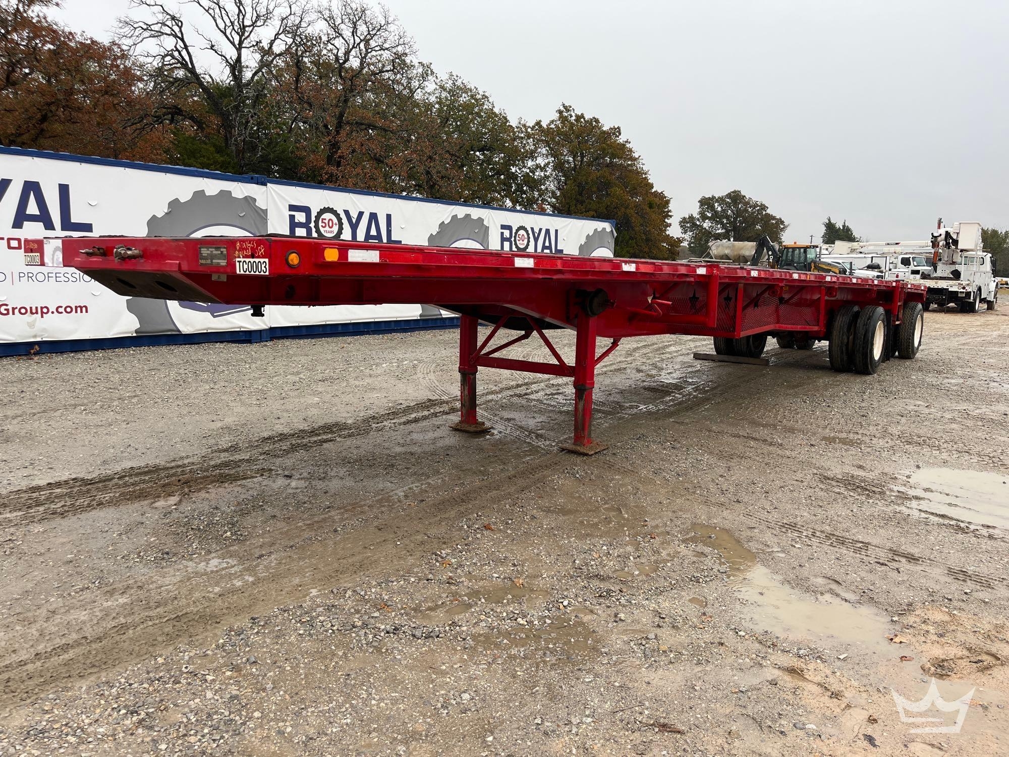 2000 Nabors 40 Ton T/A Flatbed Equipment Trailer (A55973)