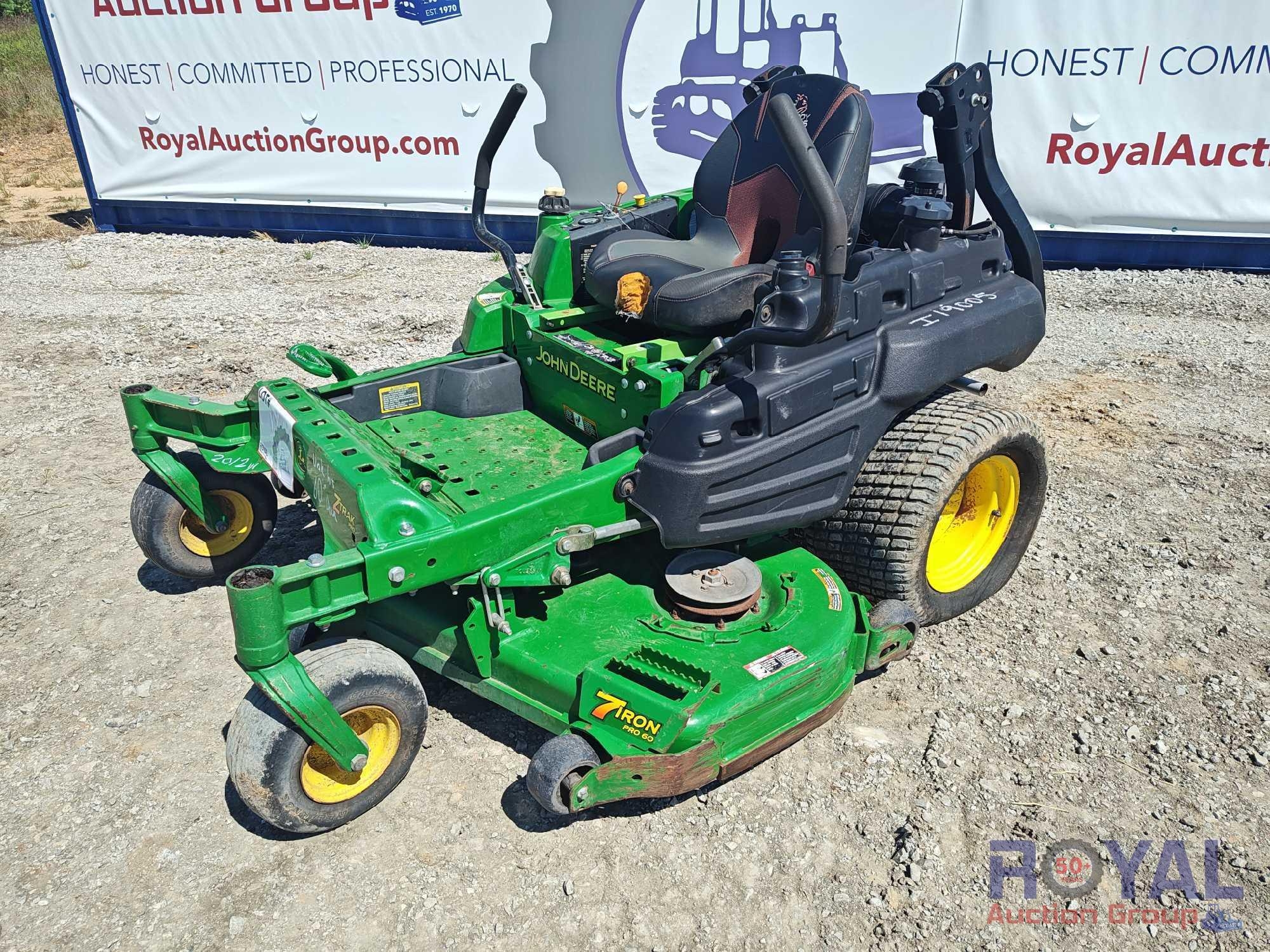 2012 John Deere Z925A 60in Zero Turn Commercial Mower (A52377)