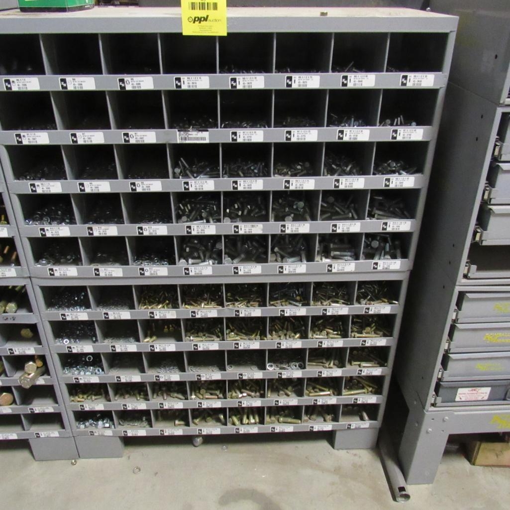 LOT: (2) Kimball Midwest 40-Hole Hardware Cabinets w/Contents (A59076)
