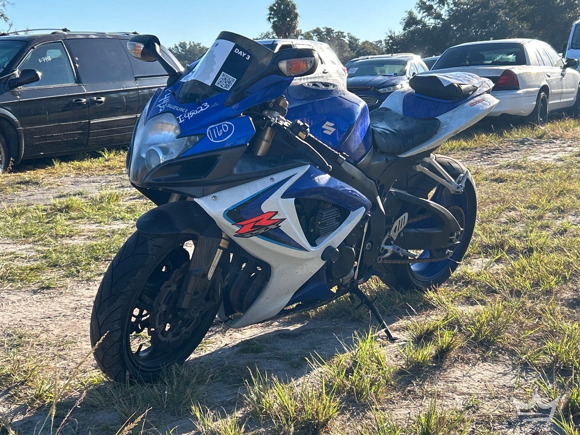 2006 Suzuki GSX-R600 Motorcycle (A55853)