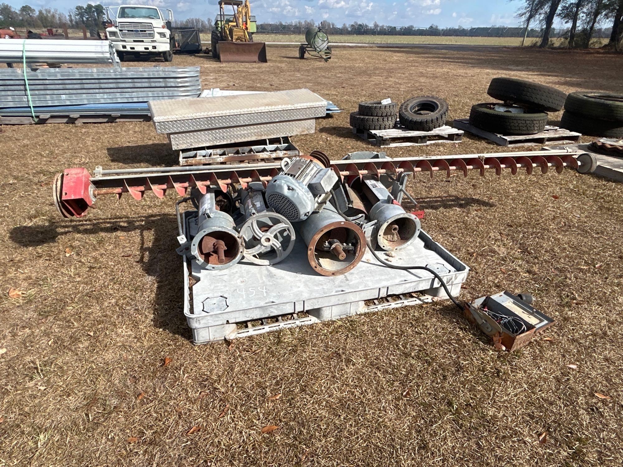 BIN PARTS, SWEEP AUGER & ELECTRIC MOTOR (A52708)