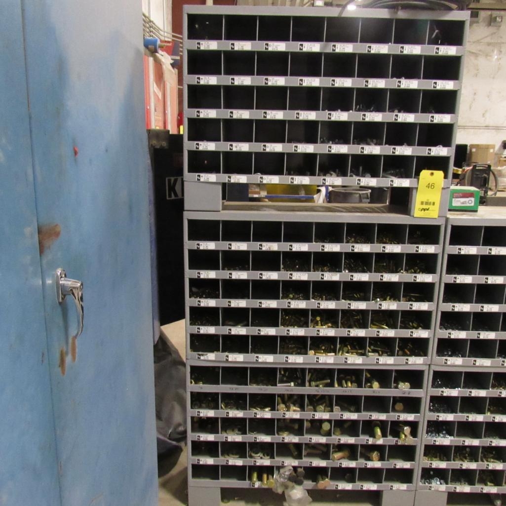 LOT: (3) Kimball Midwest 40-Hole Hardware Cabinets w/Contents (A59076)