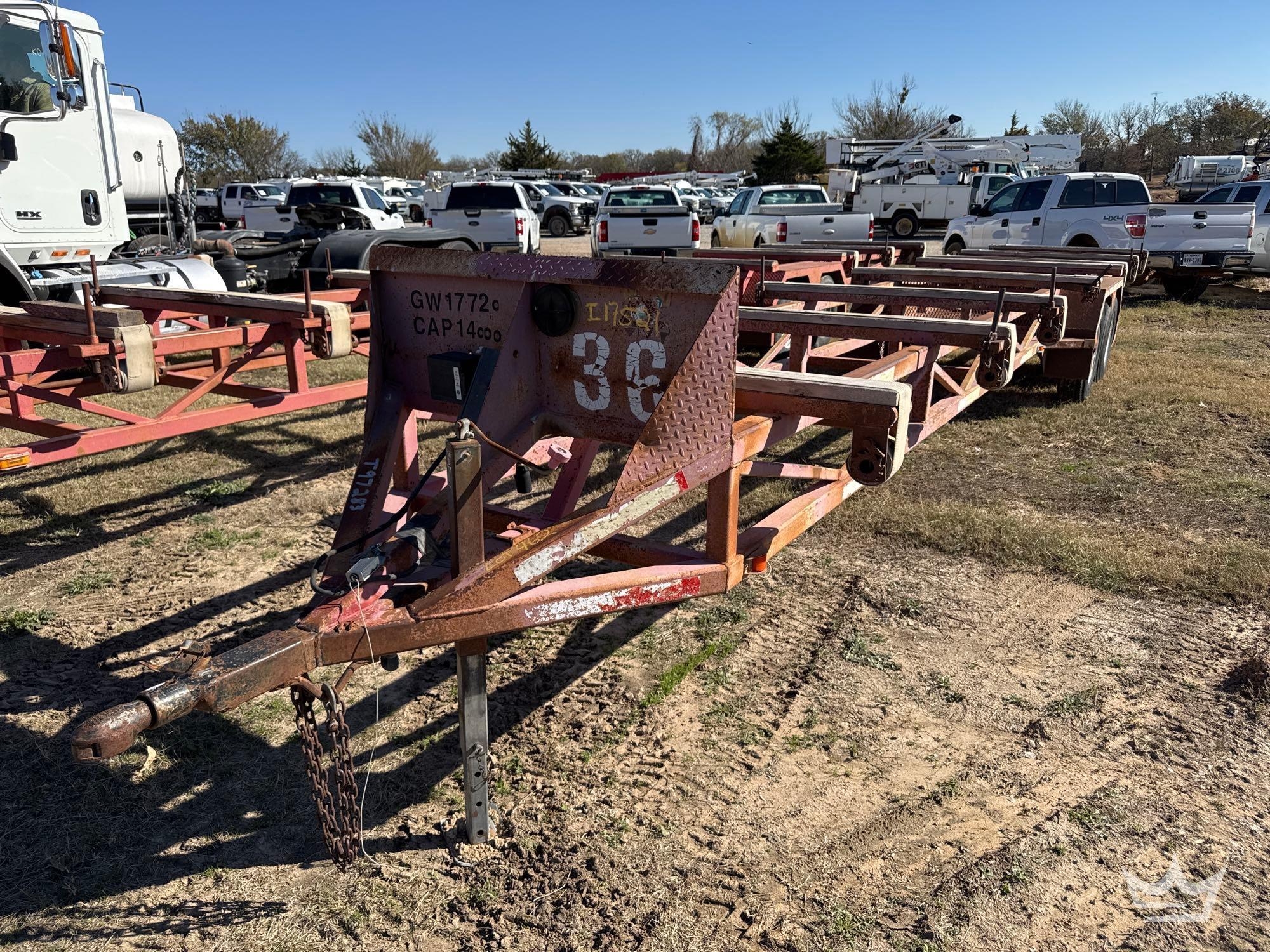 2007 34ft. Homemade Pipe Trailer (A55973)