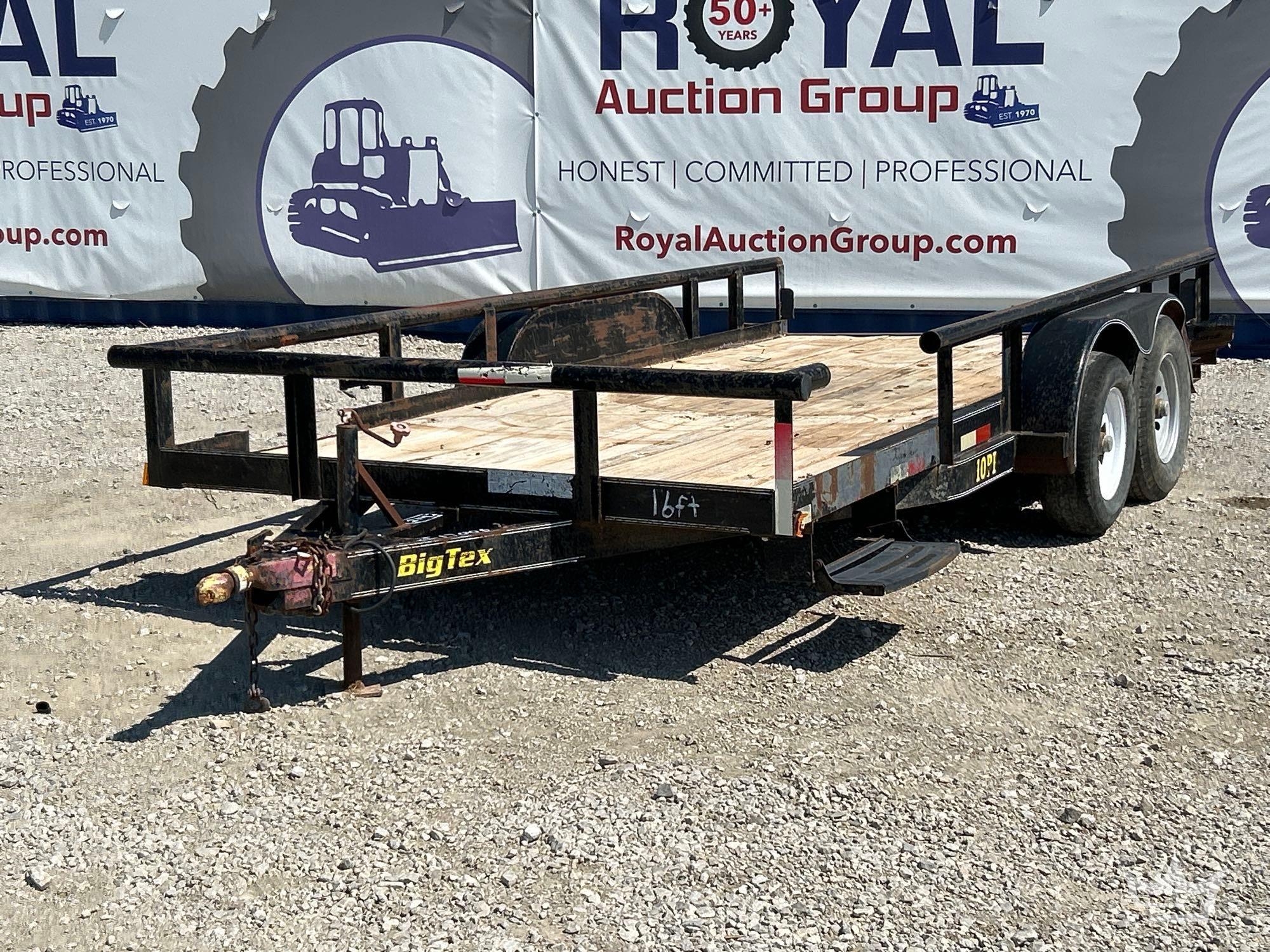 2003 Big Tex 10PI 16ft. T/A Pipe Top Utility Trailer (A55973)