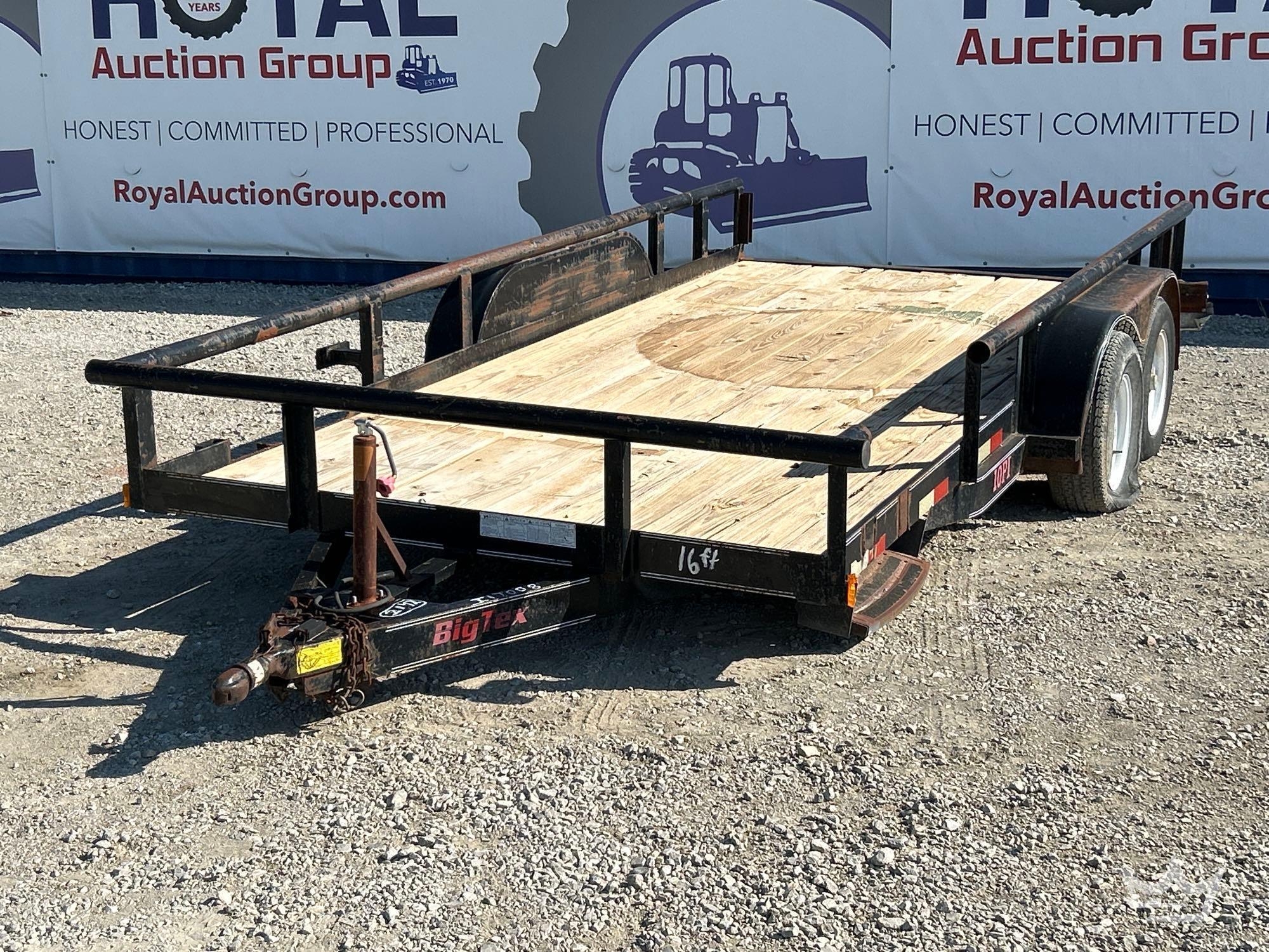 2003 Big Tex 10PI 16ft. T/A Pipe Top Utility Trailer (A55973)