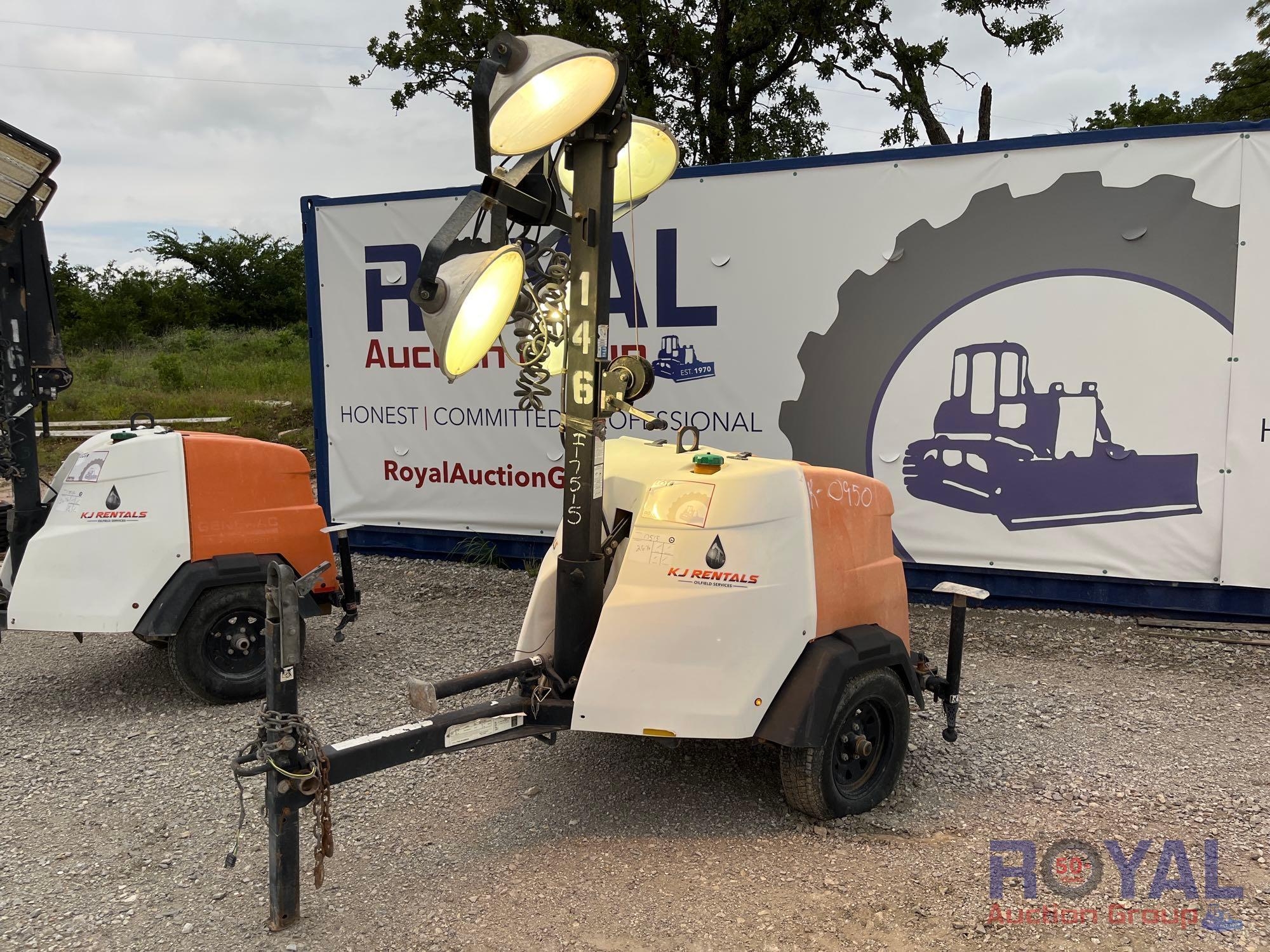 2018 Generac MLT6SM-STD3 6kW Towable Light Tower (A45336)