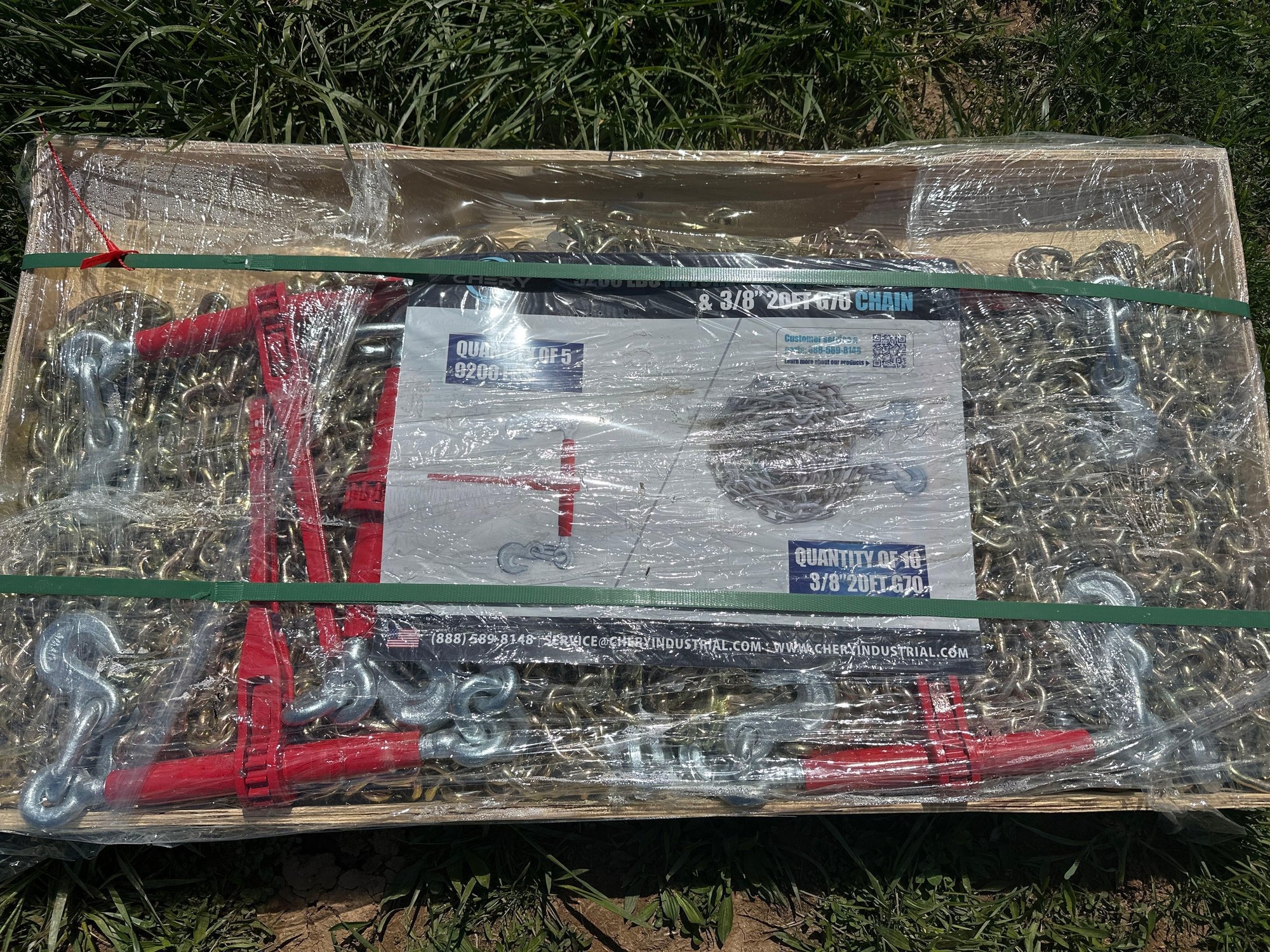 New/Unused Pallet of 5 Binder and 10 Chains (A44391)