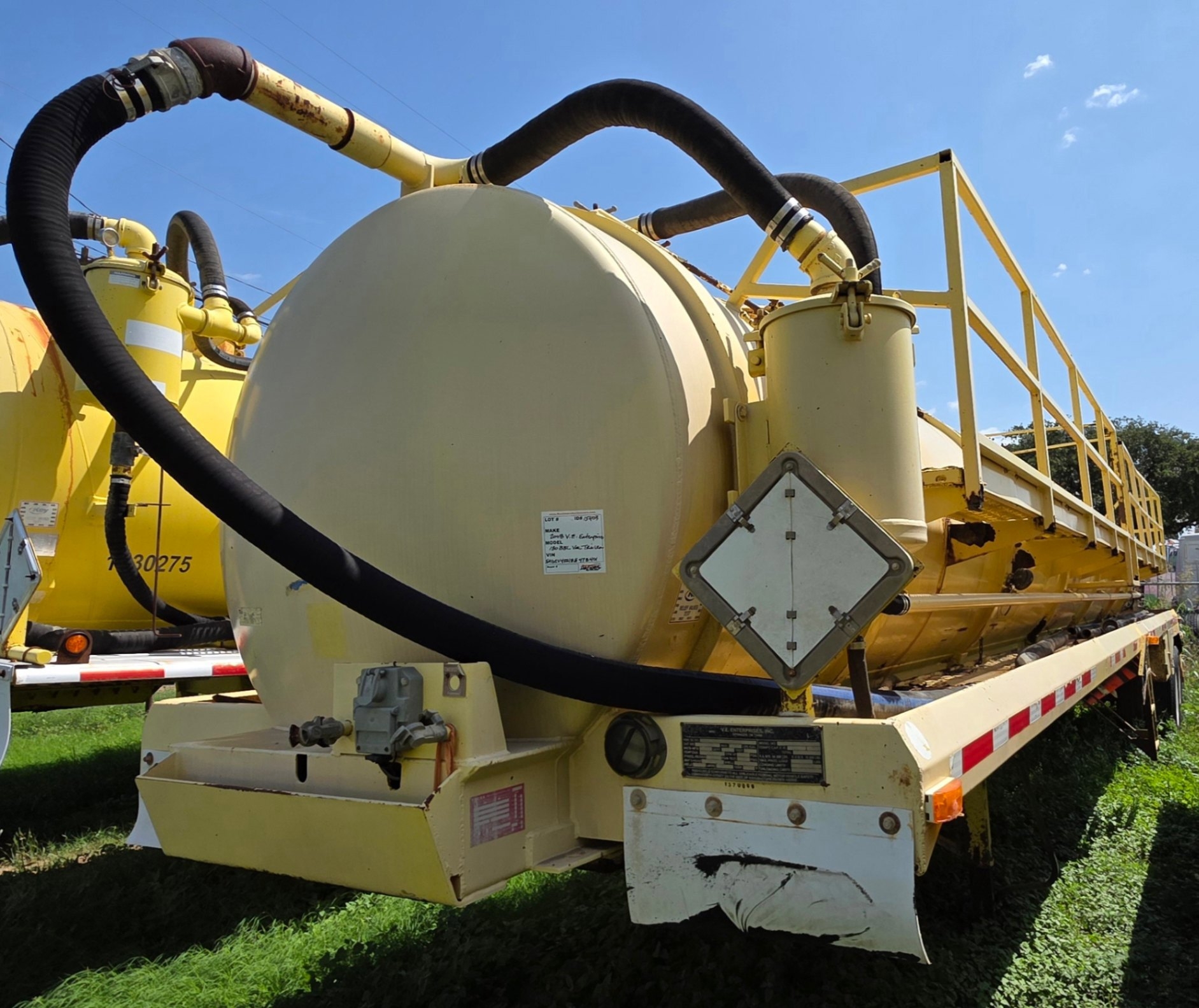 2008 V.E. ENTERPRISES 130BBL VAC TRAILER (A58214)