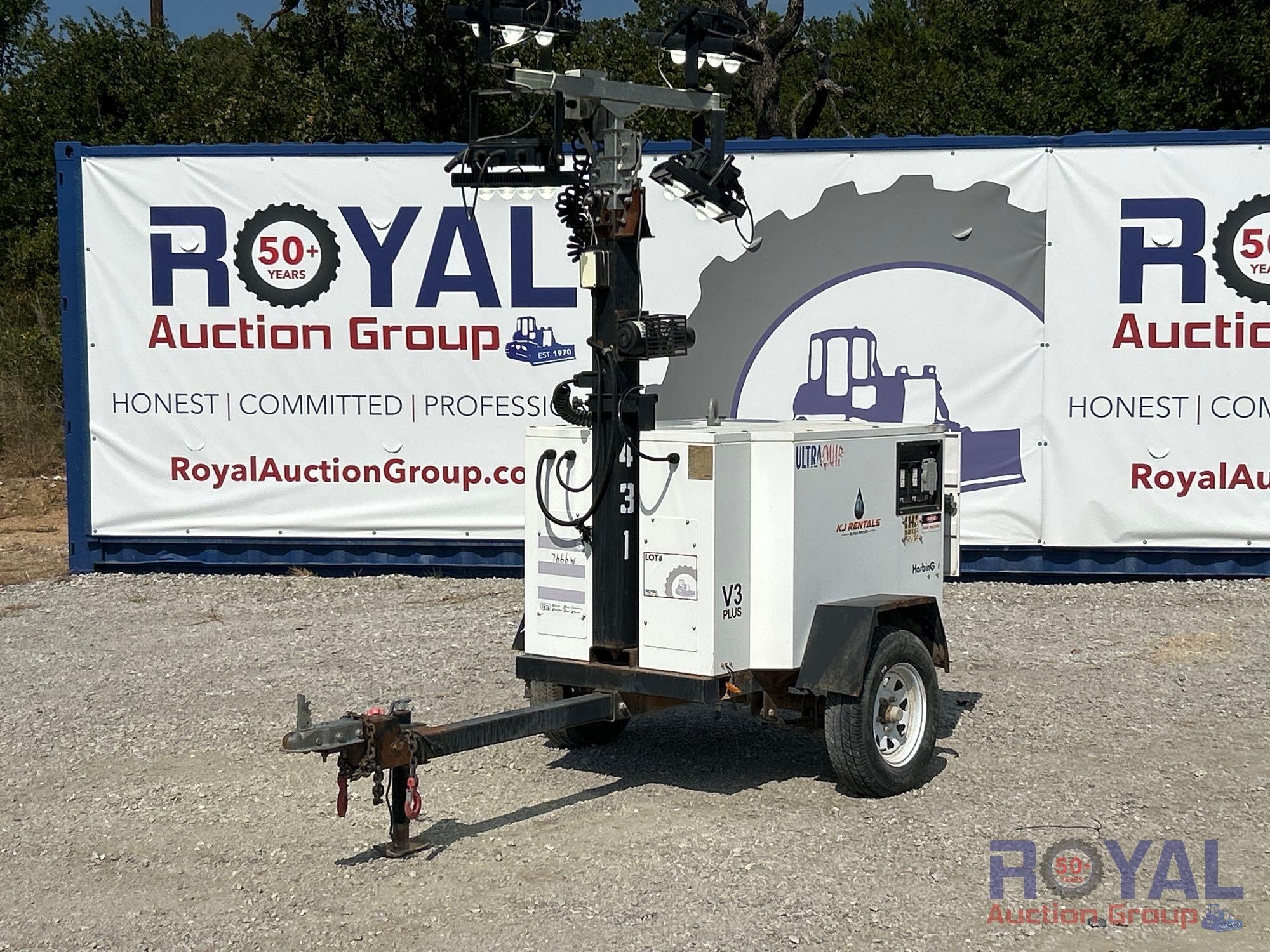 2023 HarbinGer V3 Plus 8KW S/A Towable Light Tower (A52377)