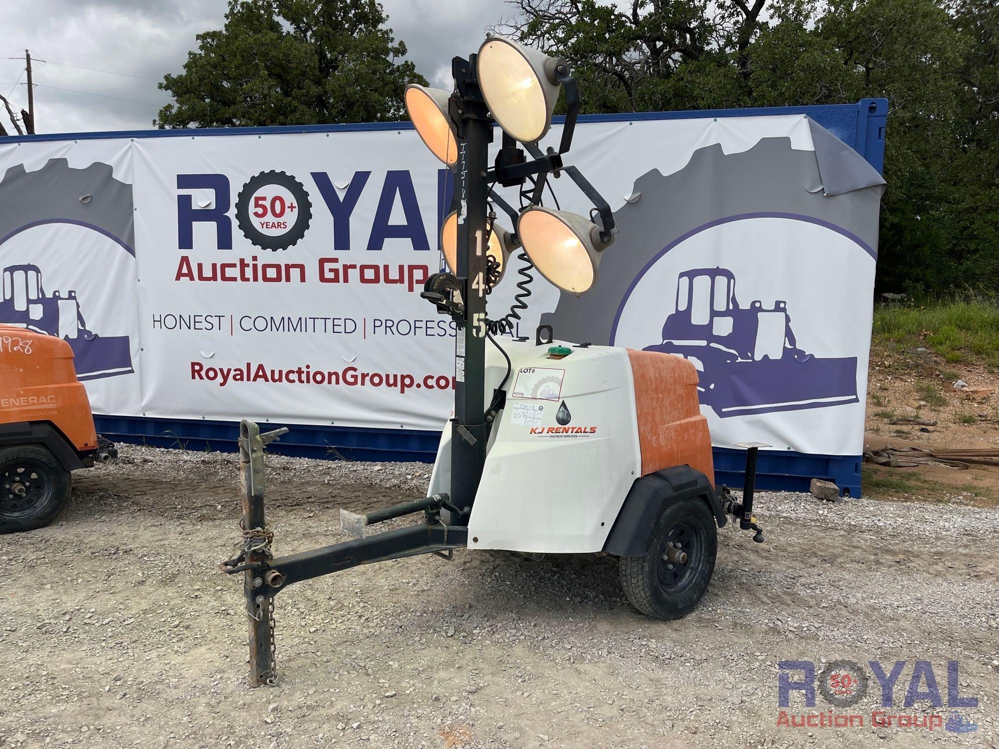 2018 Generac MLT6SM-STD3 6kW Towable Light Tower (A45336)