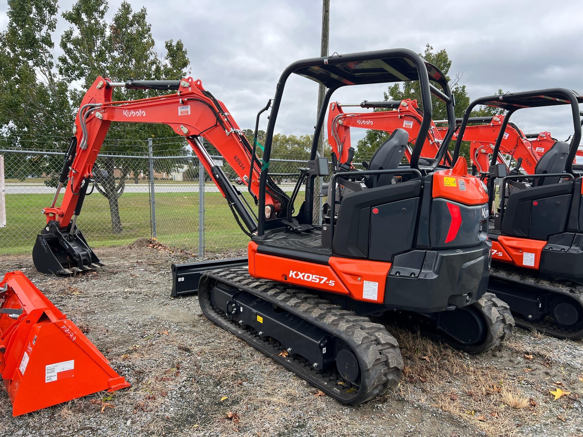 2023 Kubota KX057-5 Compact Excavator with Angle Blade (A55314)
