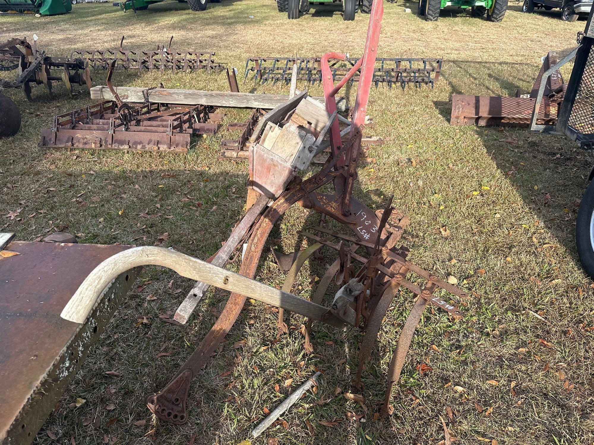 (2) MULE PLOWS & FERTILIZER DISTRIBUTORS (A52708)