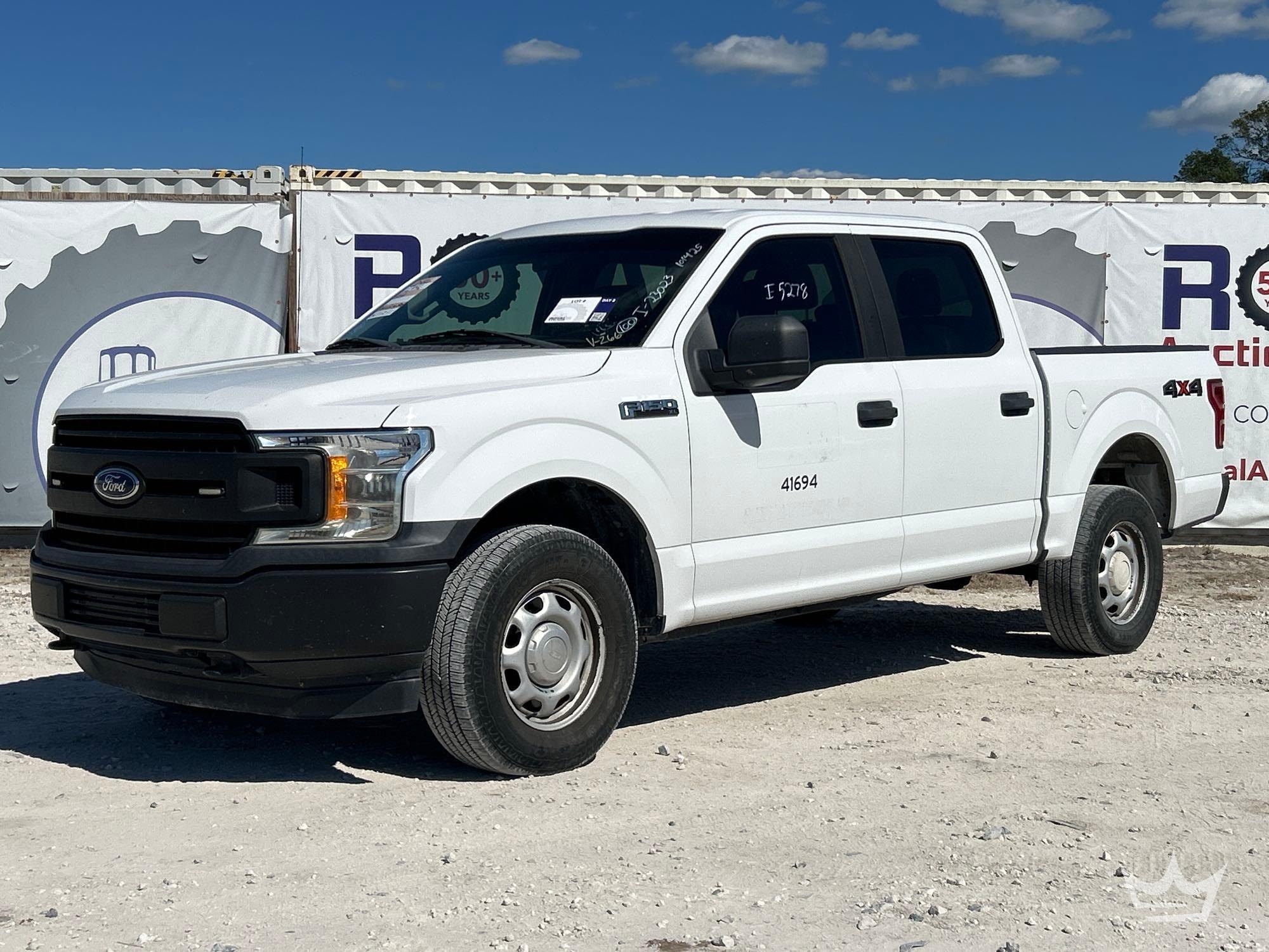 2018 Ford F-150 4x4 Crew Cab Pickup Truck (A55852)