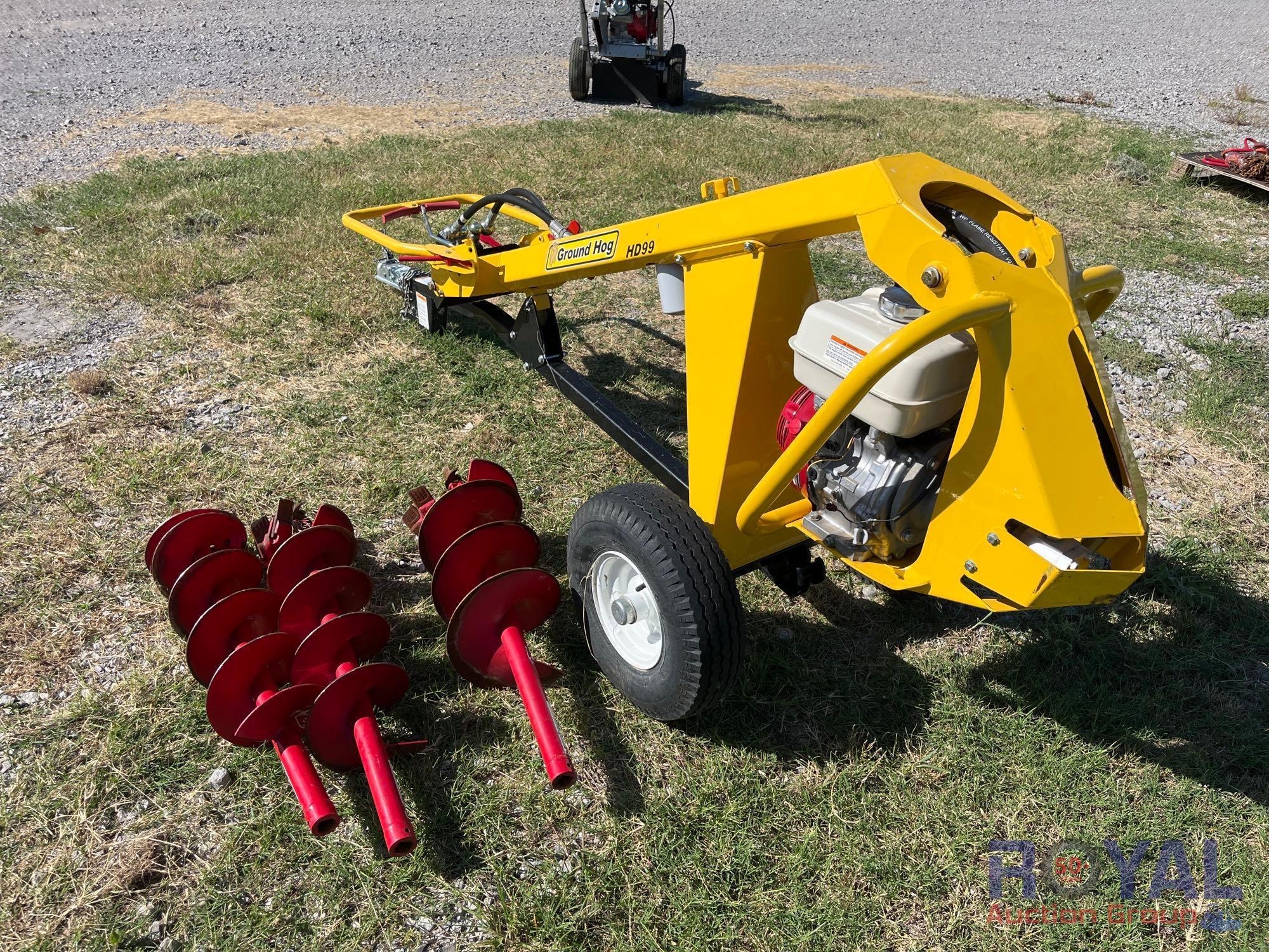2017 Ground Hog HD99 Towable Hydraulic Auger (A49461)