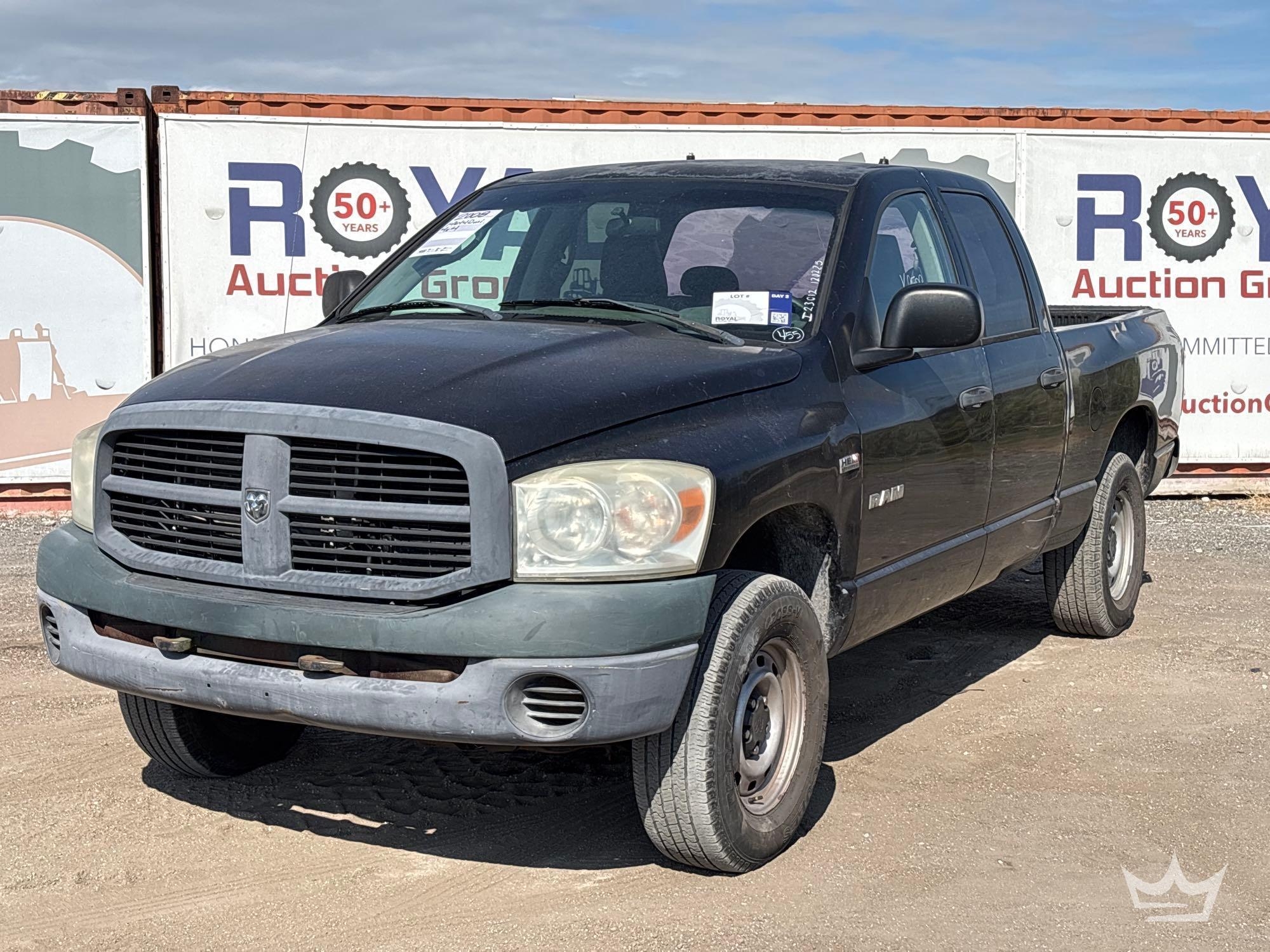 2008 Dodge Ram 1500 4x4 Crew Cab Pickup Truck (A56858)