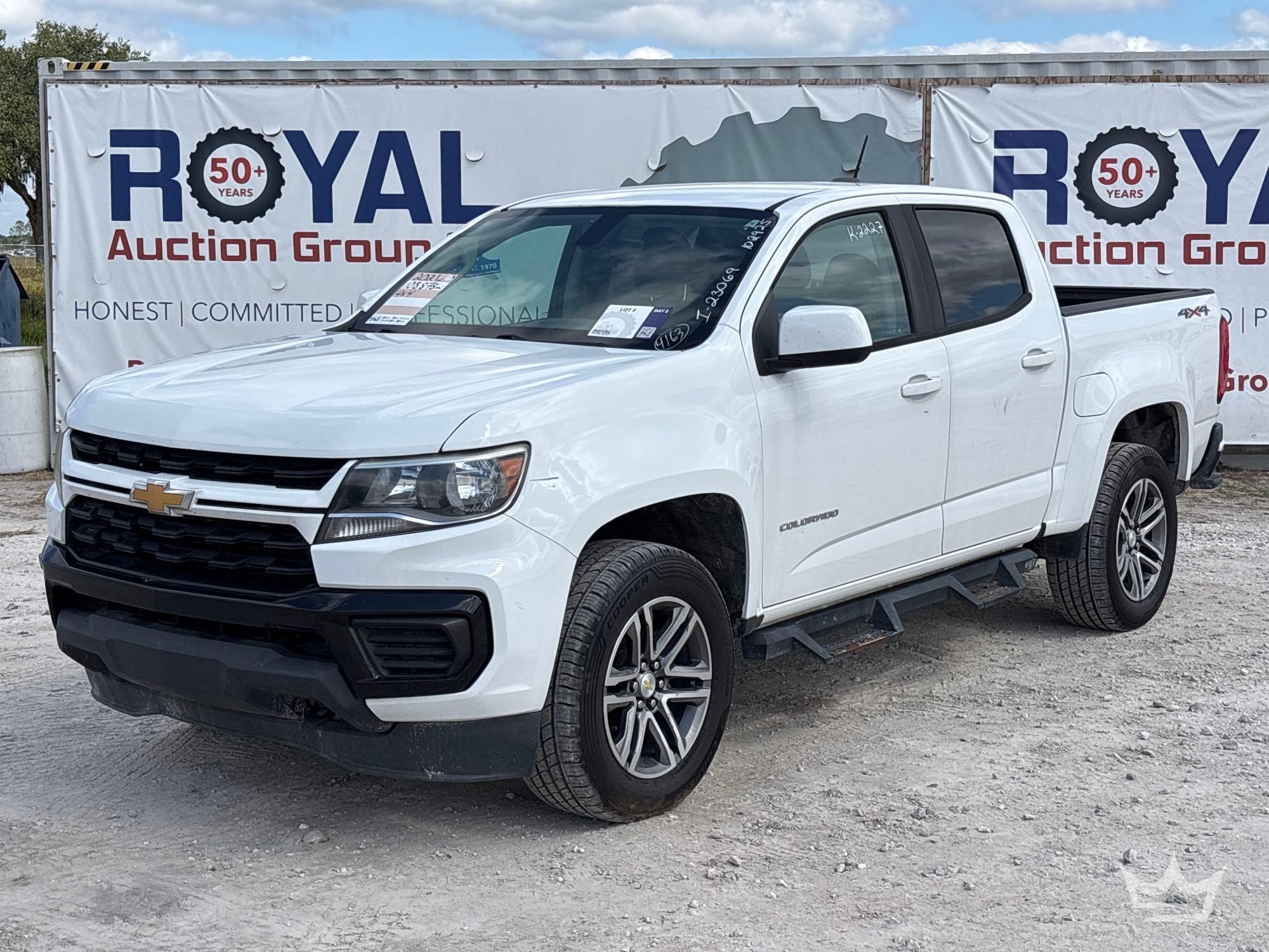2021 Chevrolet Colorado 4x4 Crew Cab Pickup Truck (A56858)