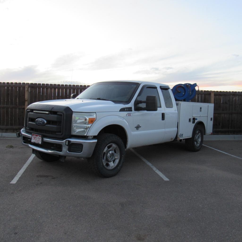 2013 Ford F-250 Super Duty Service Truck, VIN: 1FT7X2BT7DEB91437, Extended Cab, 4x4, 6.7 L Power (A59076)