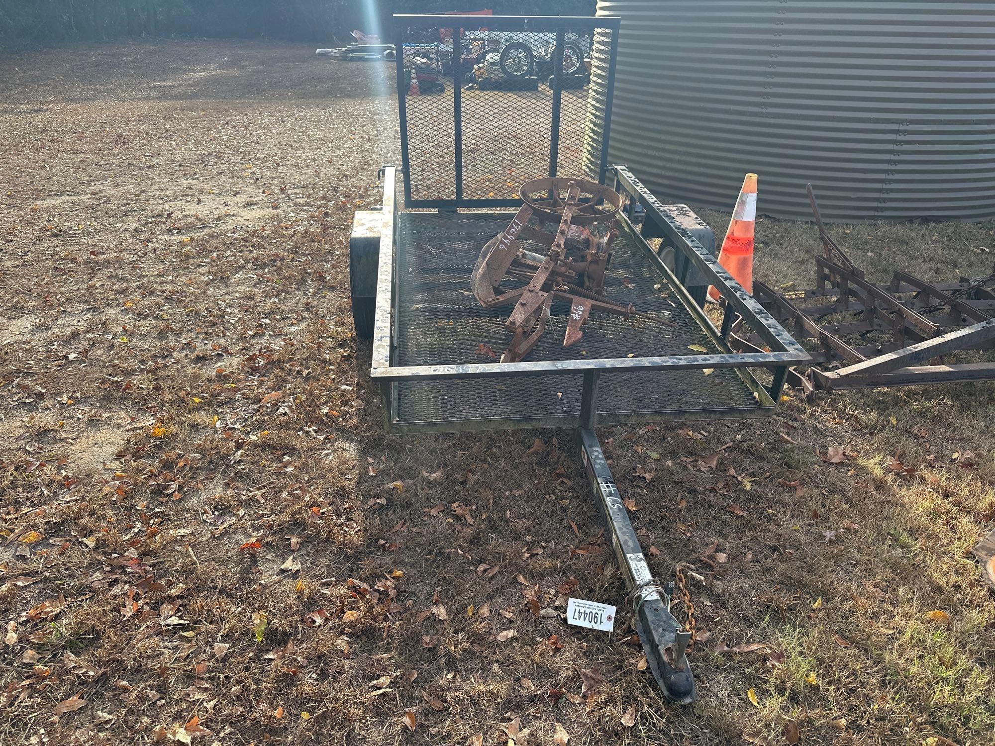 8' SINGLE AXLE TRAILER (A52708)