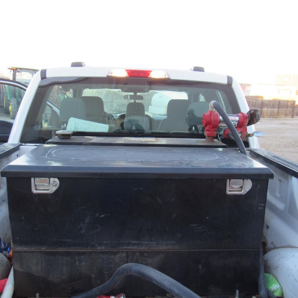 LOT: Fuel Transfer Tank, Tool Box, 12 Volt Fill-Rite Pump (A59076)