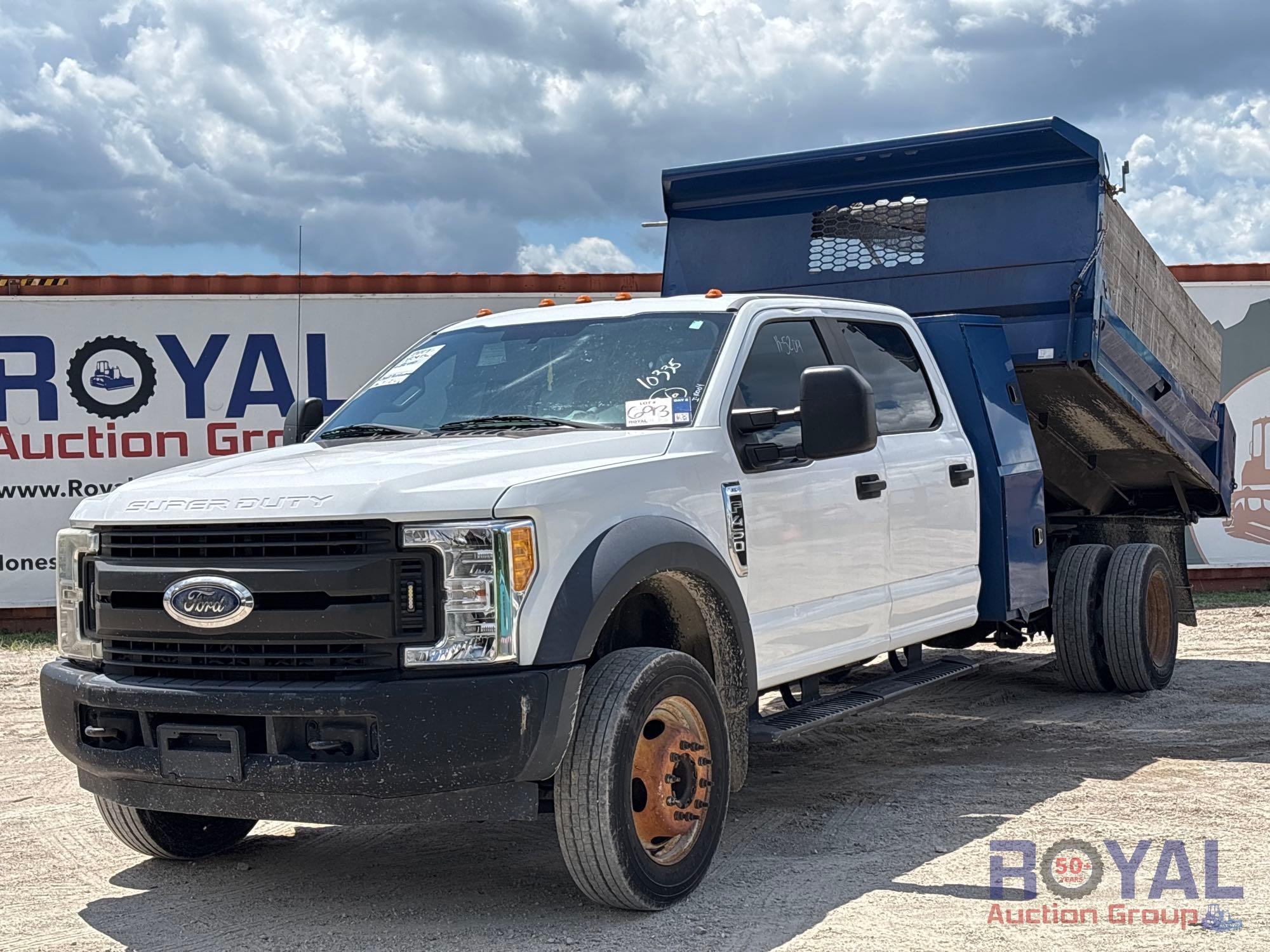 2017 Ford F-450 Crew Cab Mason Dump Truck (A50323)