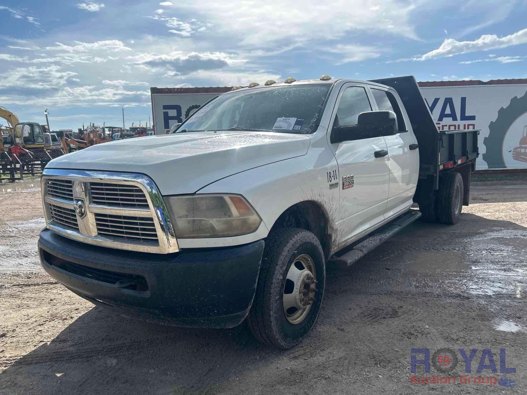 2012 Ram 3500 Crew Cab Mason Dump Truck (A50323)