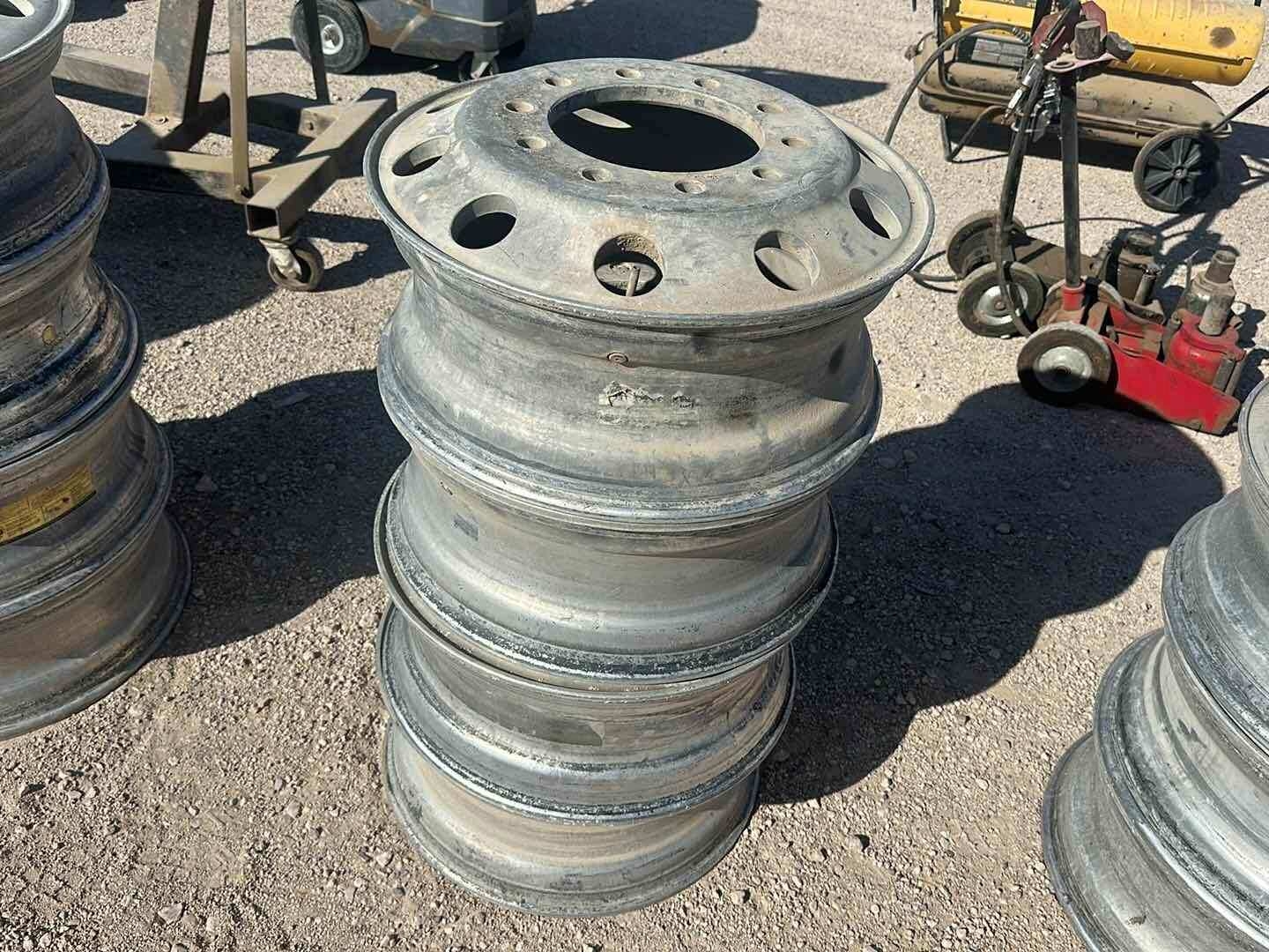SET OF (4) ALCOA 24.5 ALUMINUM RIMS (A53843)