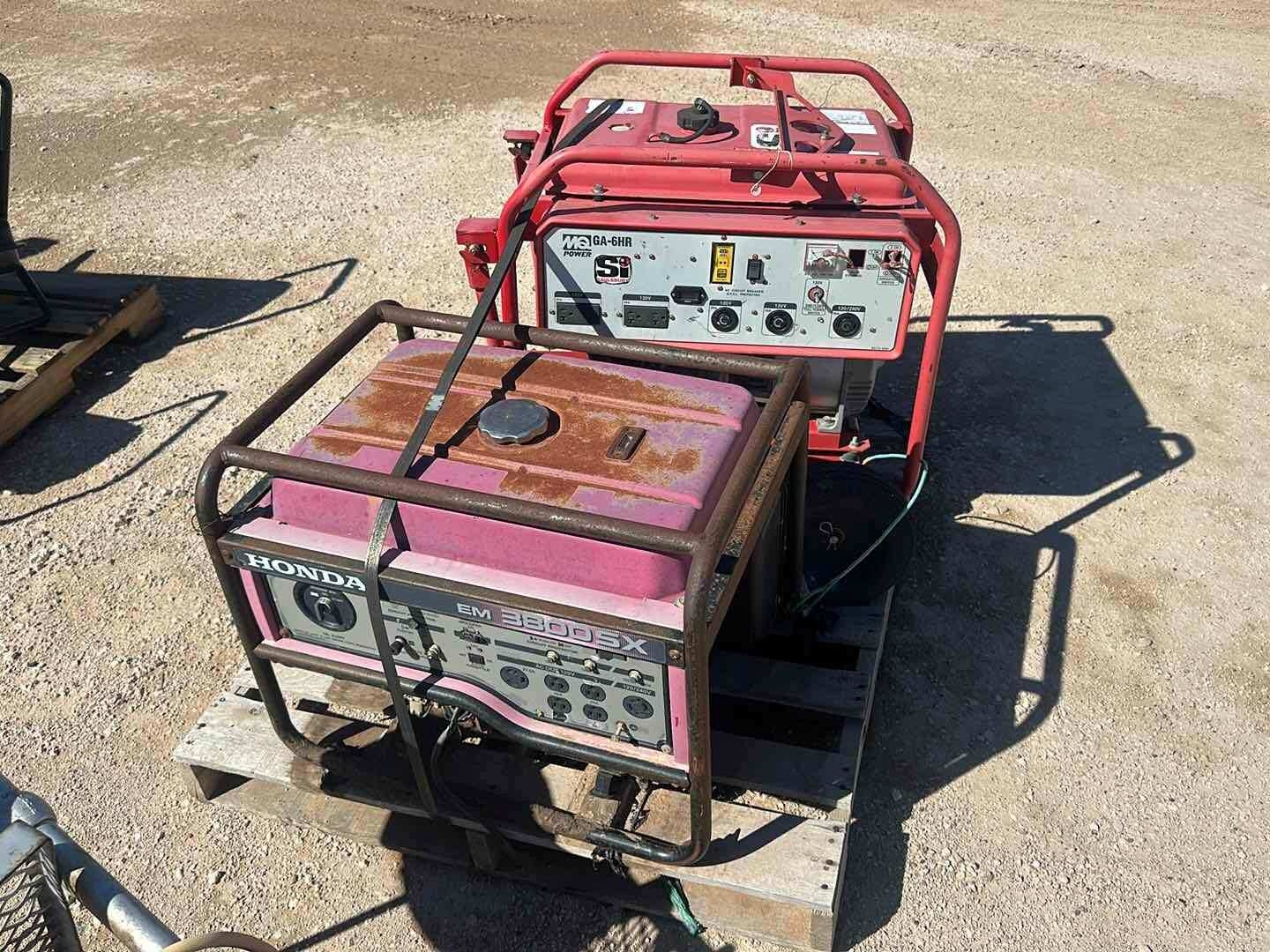 PALLET OF (2) HONDA GENERATORS (A55745)