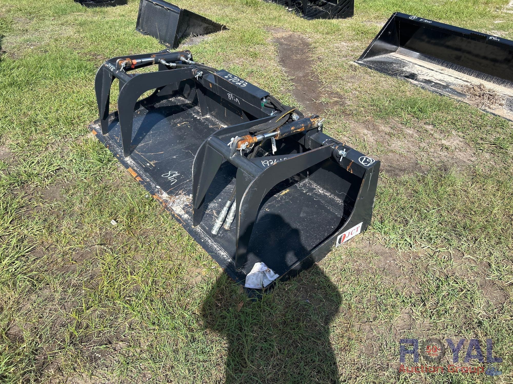 2025 84in Dual Cylinder Grapple Bucket Skid Steer Attachment (A51691)