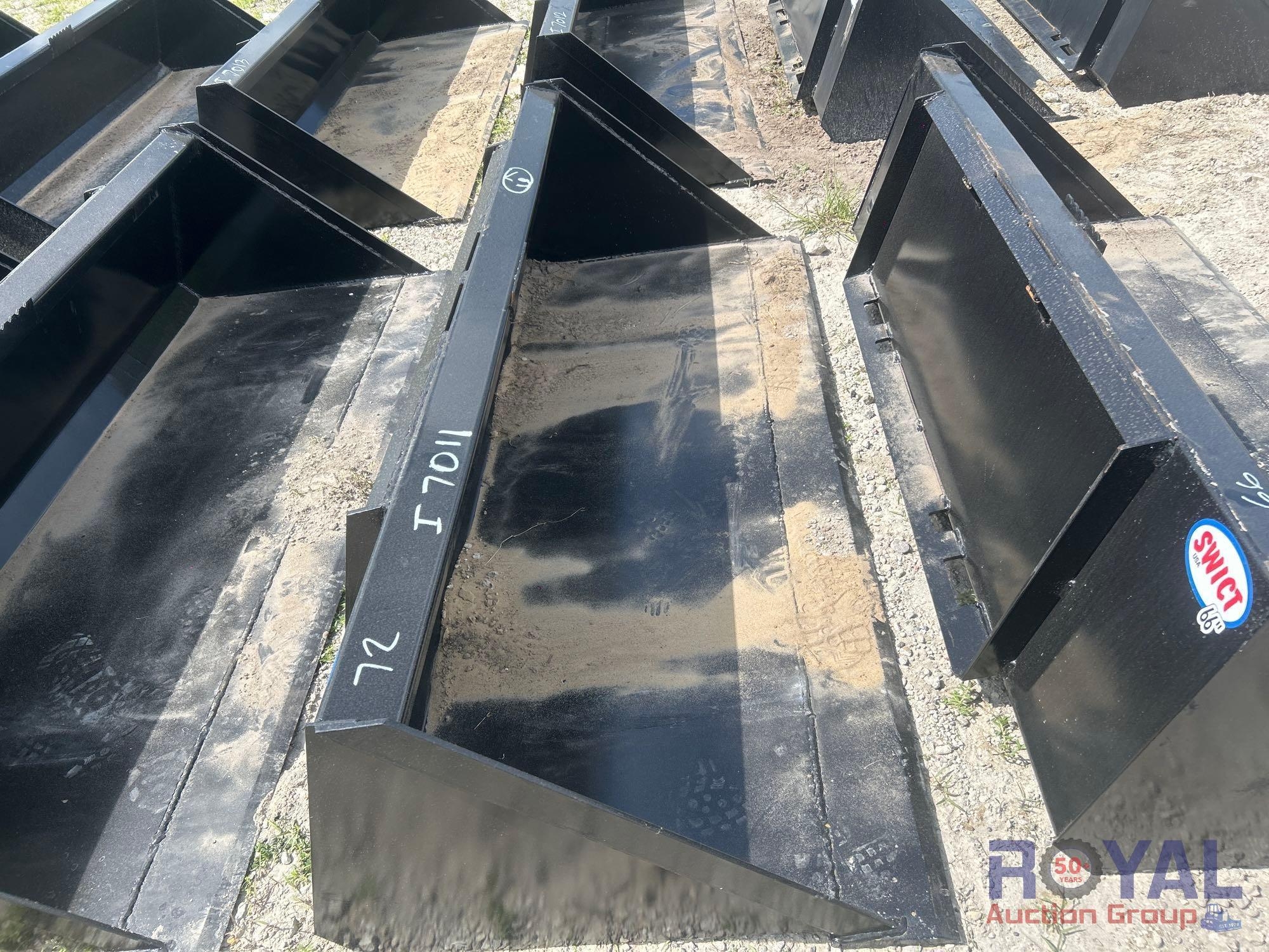 2025 Swict 72in Bucket Skid Steer Attachment (A55787)