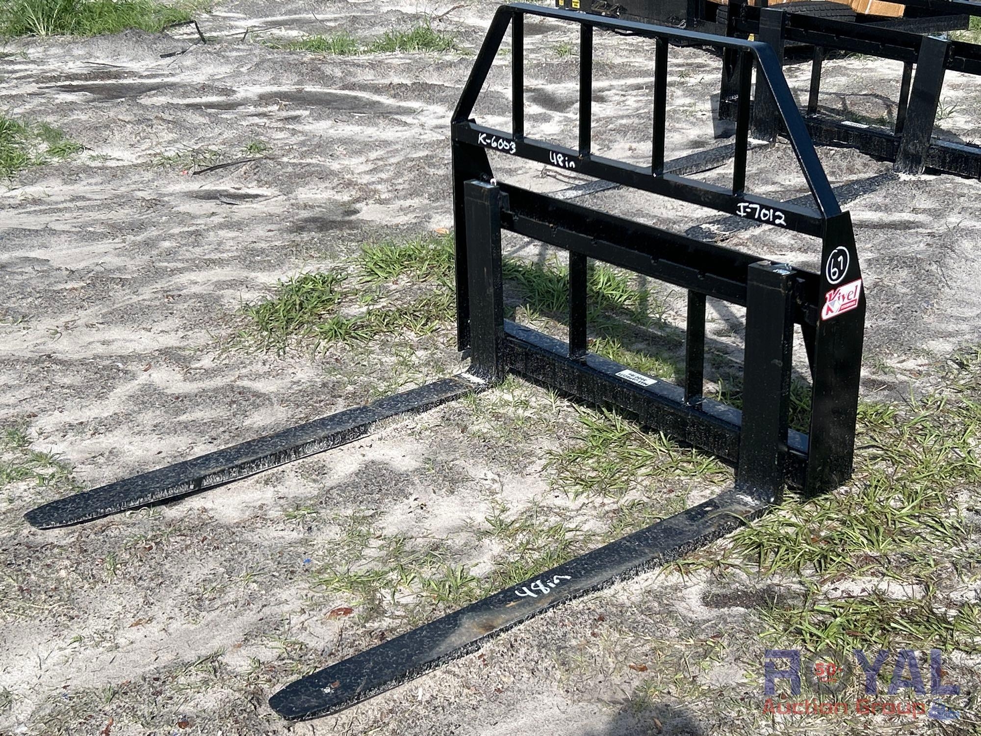 2025 Kivel 48in Forks and Frame Skid Steer Attachment (A49346)