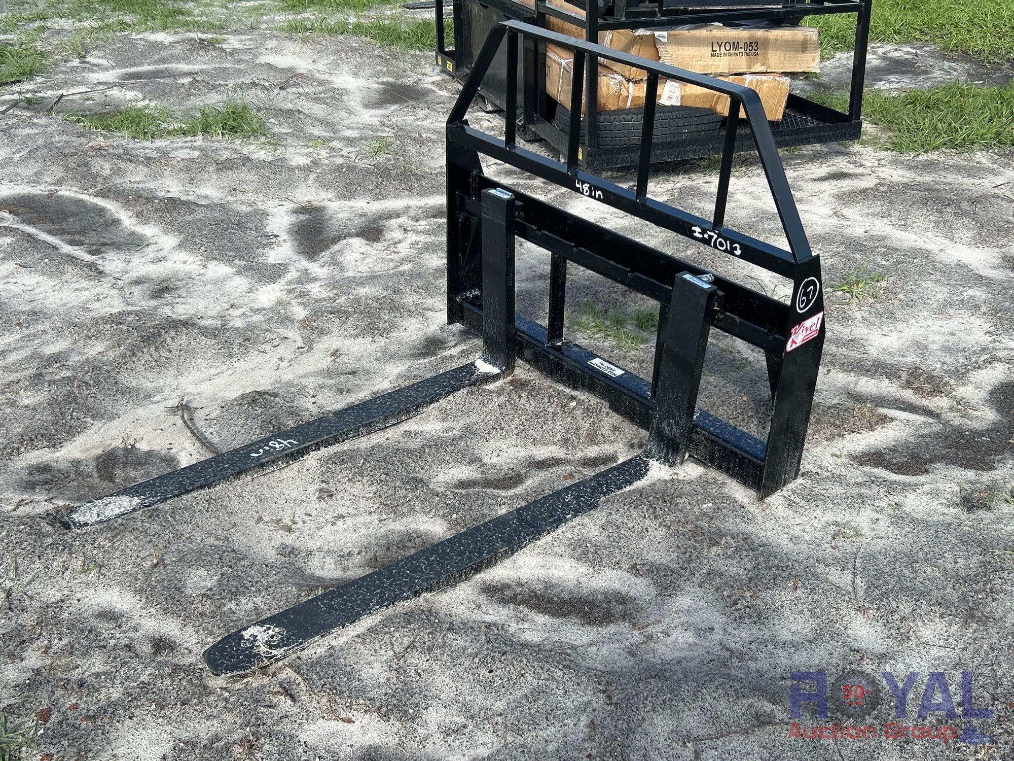 2025 Kivel 48in Forks and Frame Skid Steer Attachment (A49346)