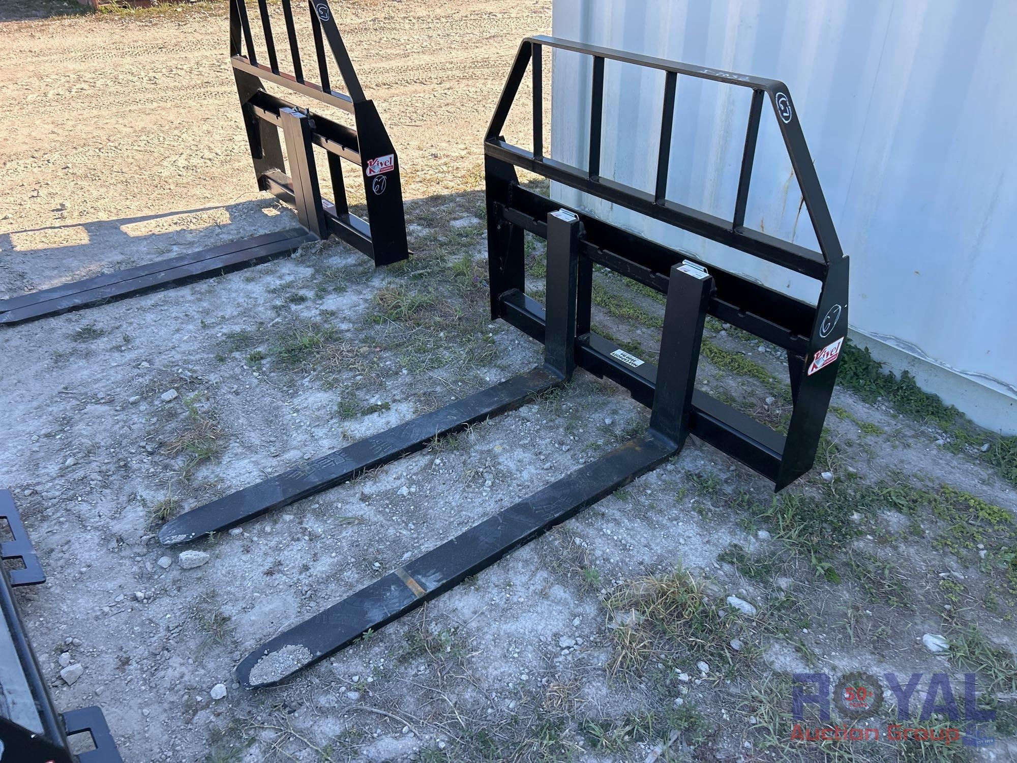 2025 Kivel 48in Forks and Frame Skid Steer Attachment (A50322)