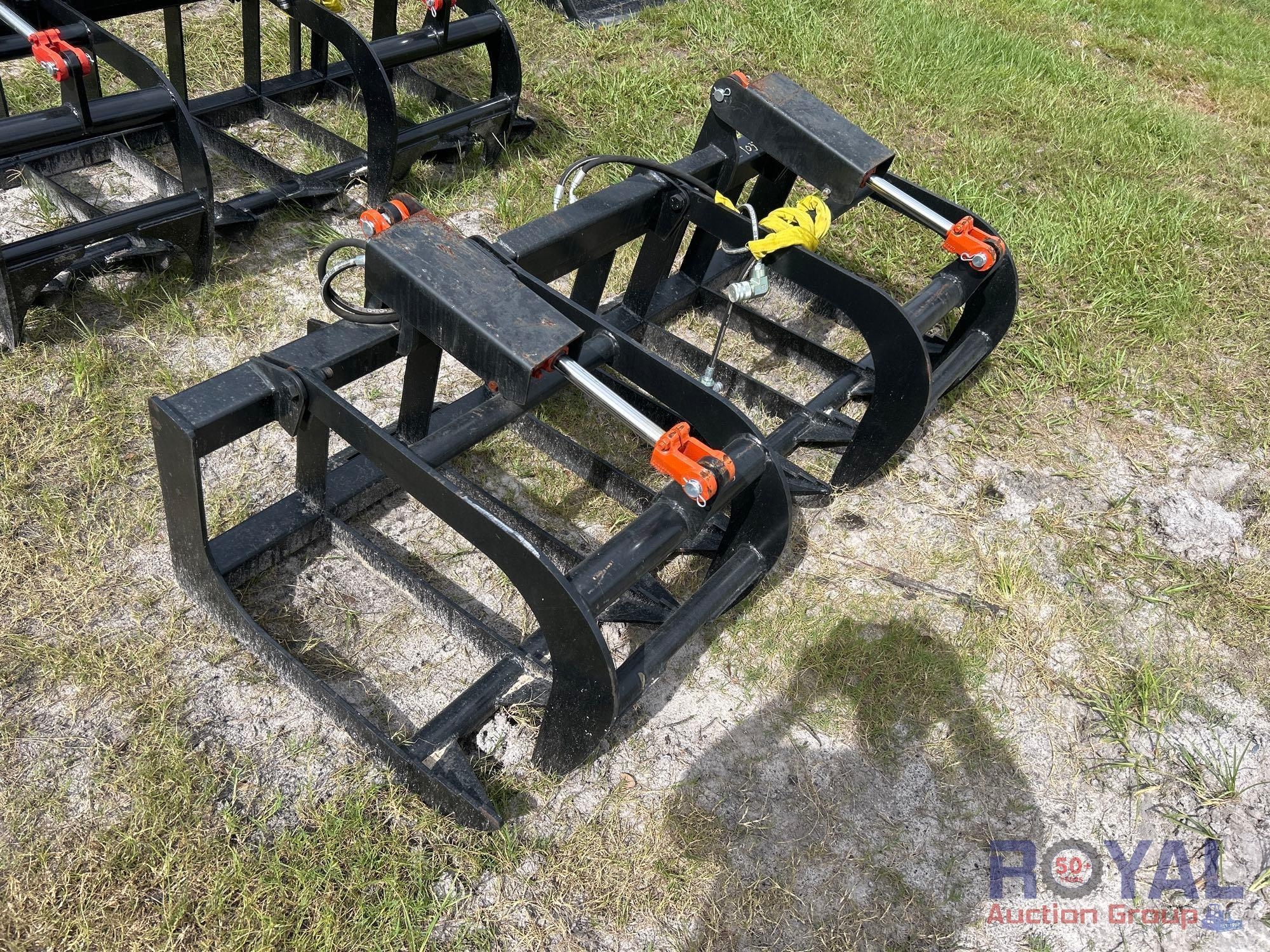 Dual Cylinder Grapple Skid Steer Attachment (A51691)