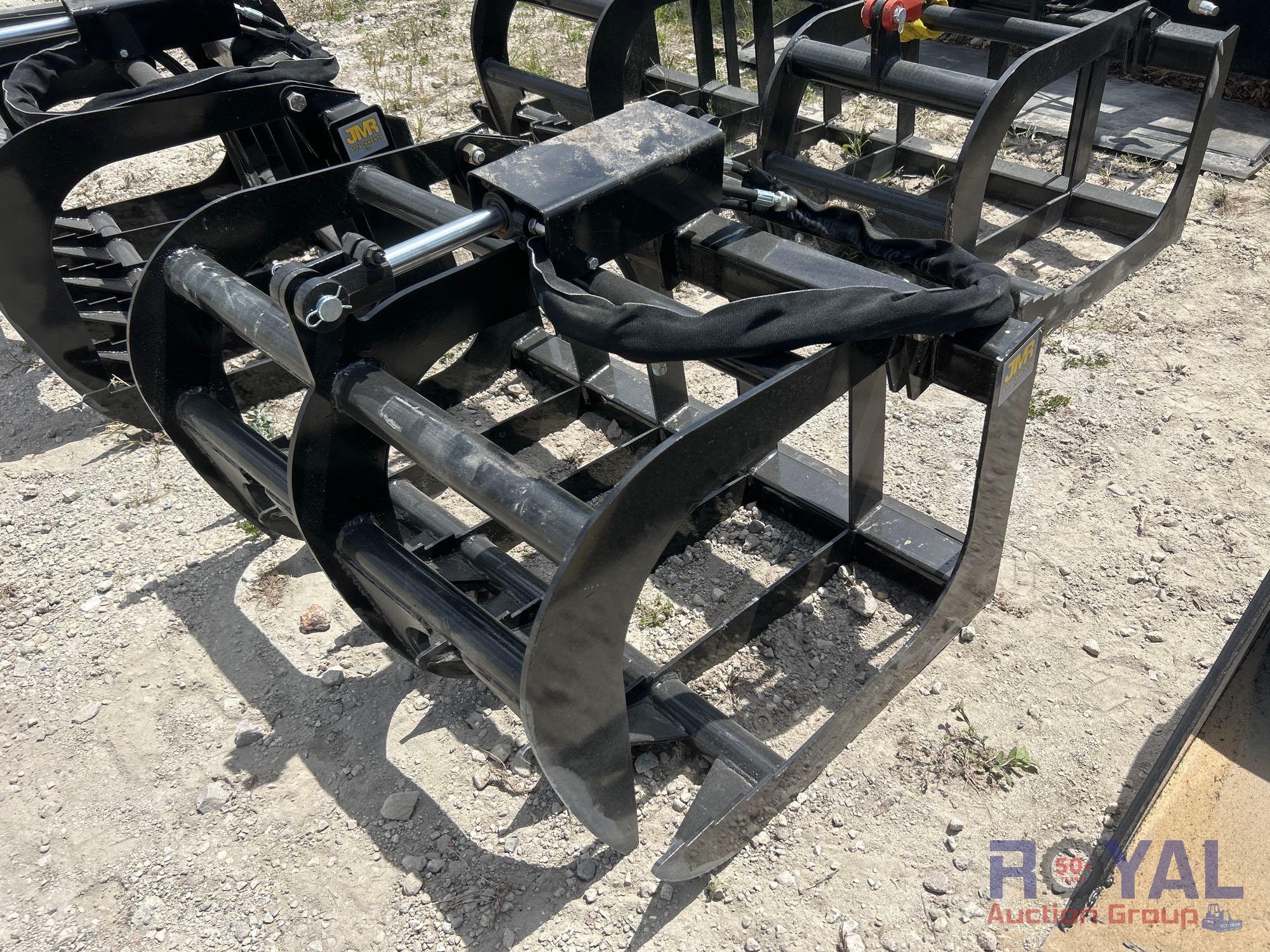 2025 Single Cylinder 40in Grapple Rake Skid Steer Attachment (A46683)