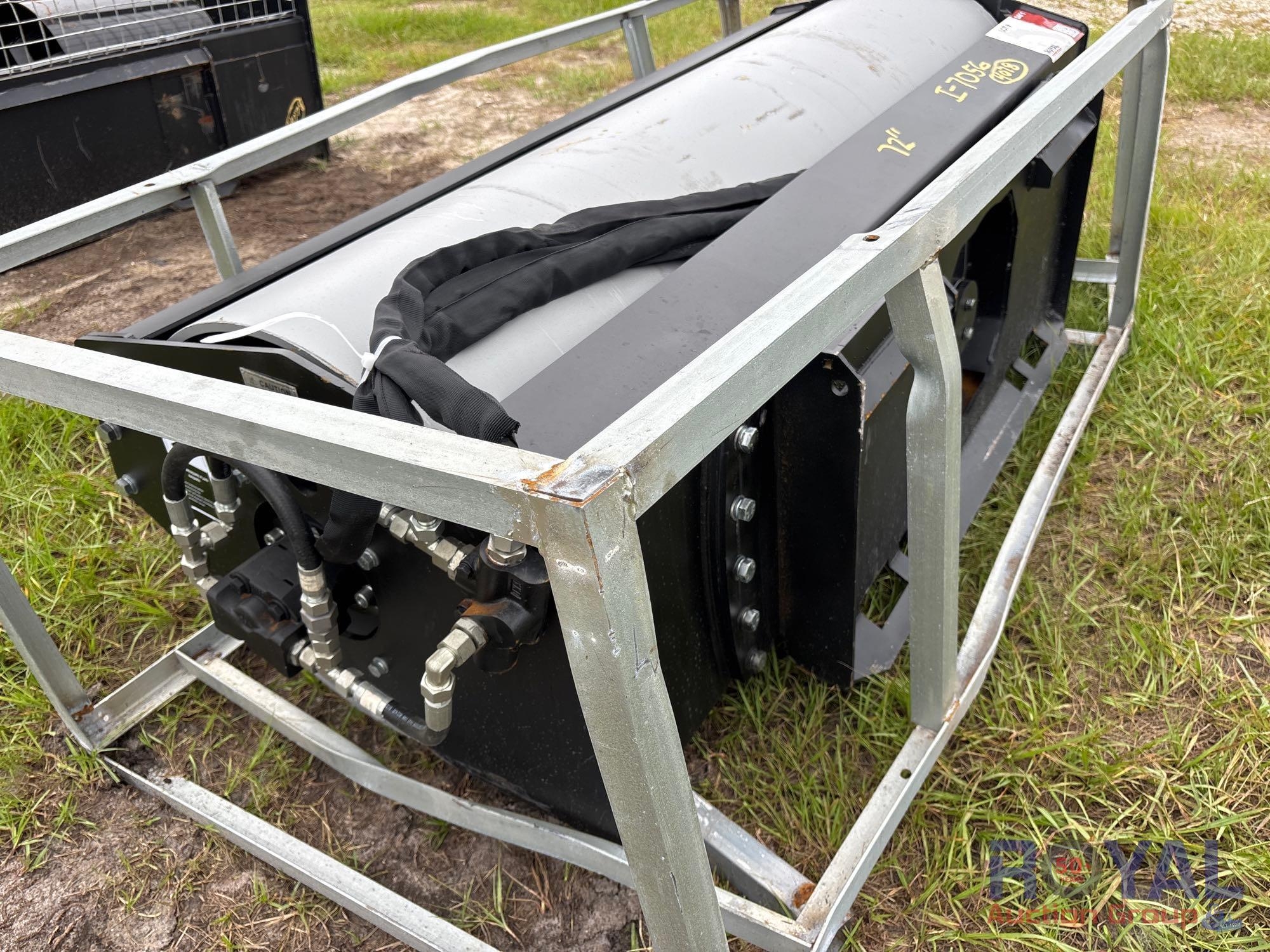 2024 Greatbear 72in Vibratory Roller Skid Steer Attachment (A51691)