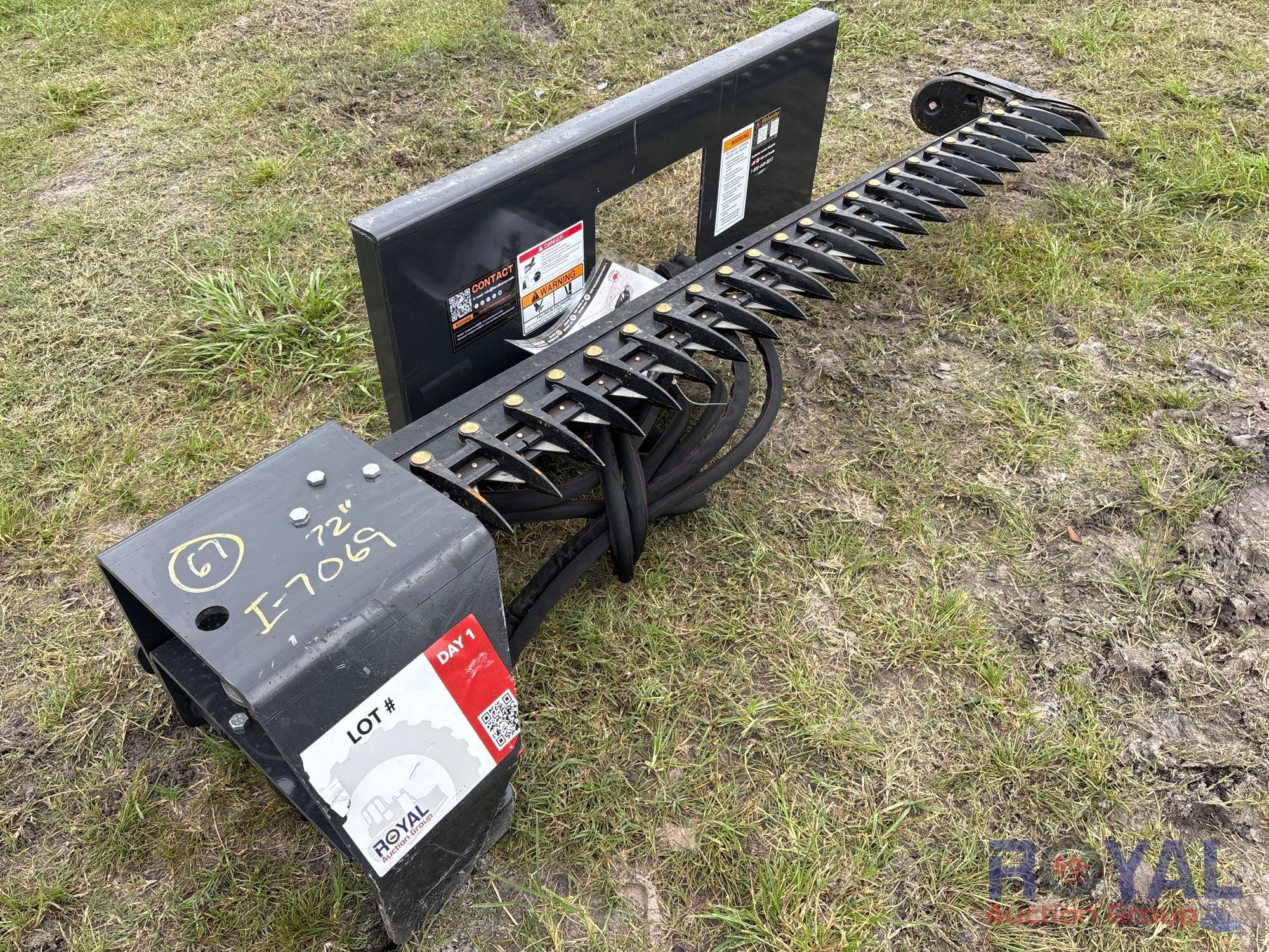 Unused 2025 Wolverine SBM-12-72W Sickle Bar Mower Skid Steer Attachment (A51691)