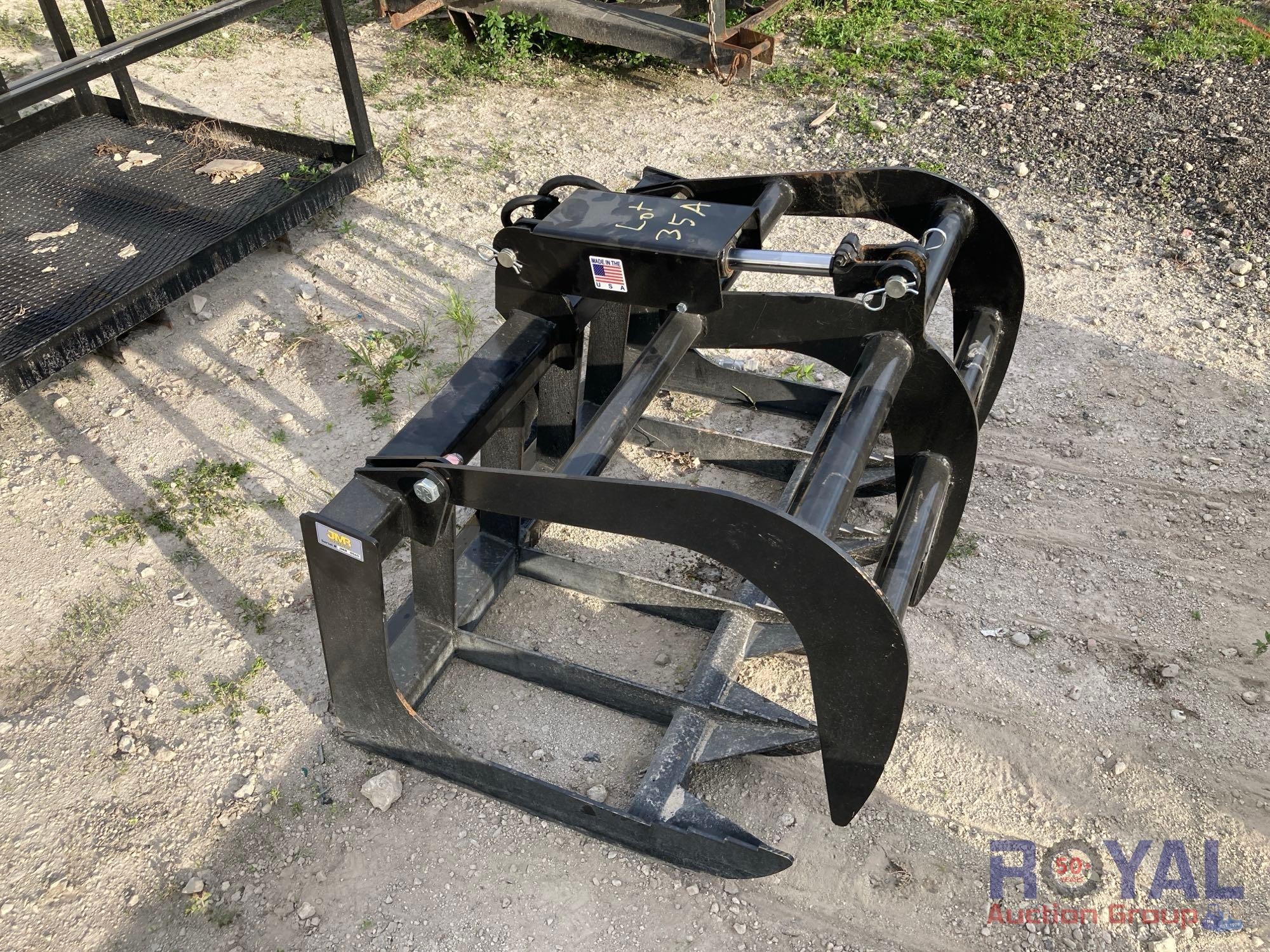 2025 Single Cylinder 40in Grapple Rake Mini Skid Steer Attachment (A53421)