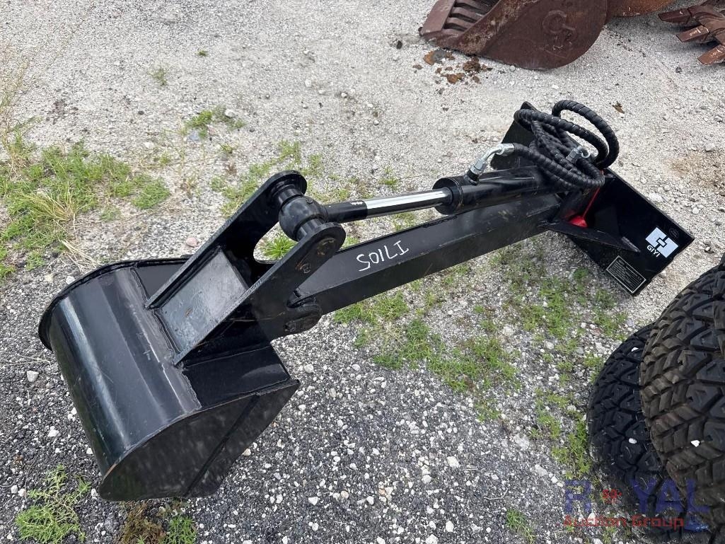 2025 GIYI GY-ZWB Hydraulic Backhoe Arm with Tooth Bucket Mini Skid Steer Attachment (A55787)