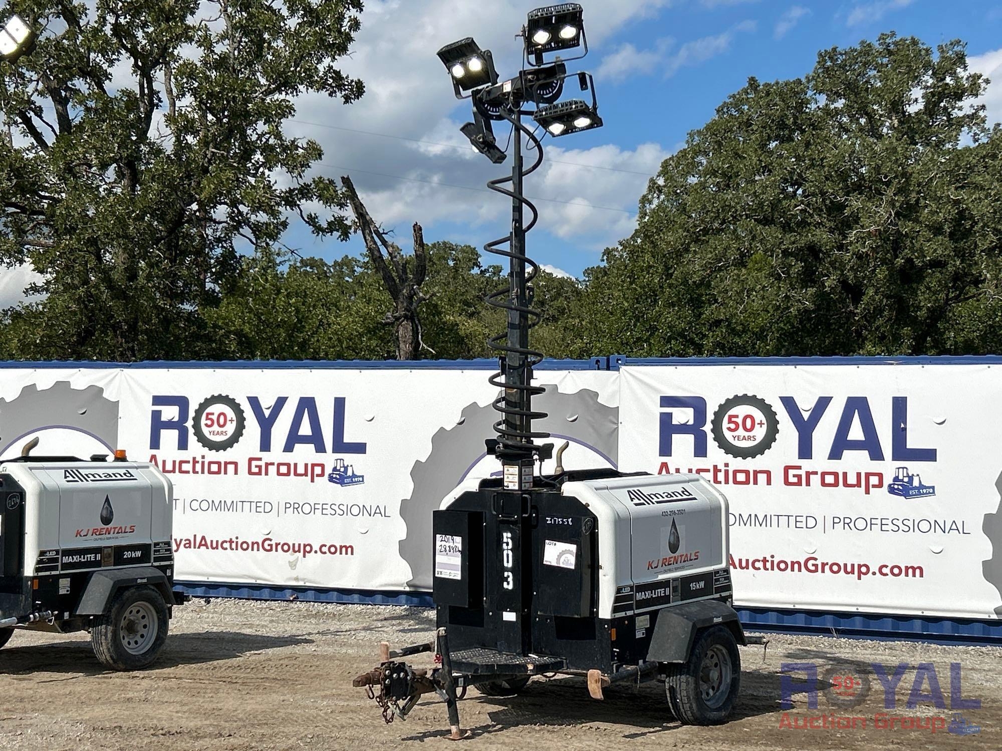 2019 Allmand Bros Maxi-Lite II 15kW Towable Light Tower (A52377)