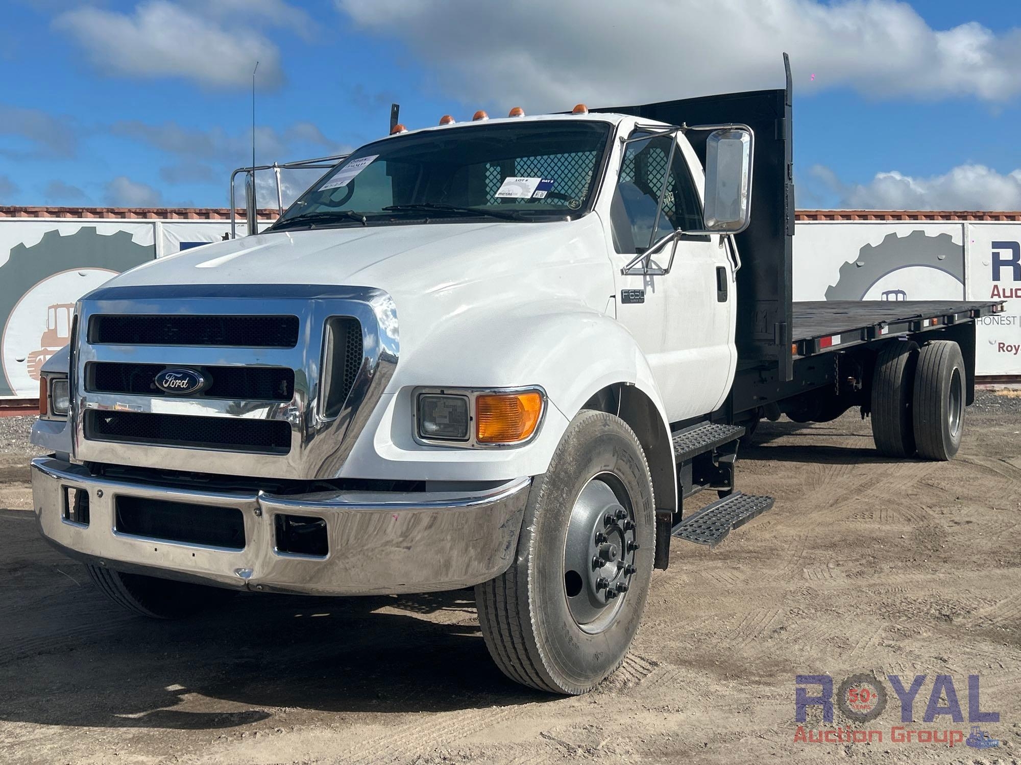 2006 Ford F-650 24ft Flatbed Truck (A55788)
