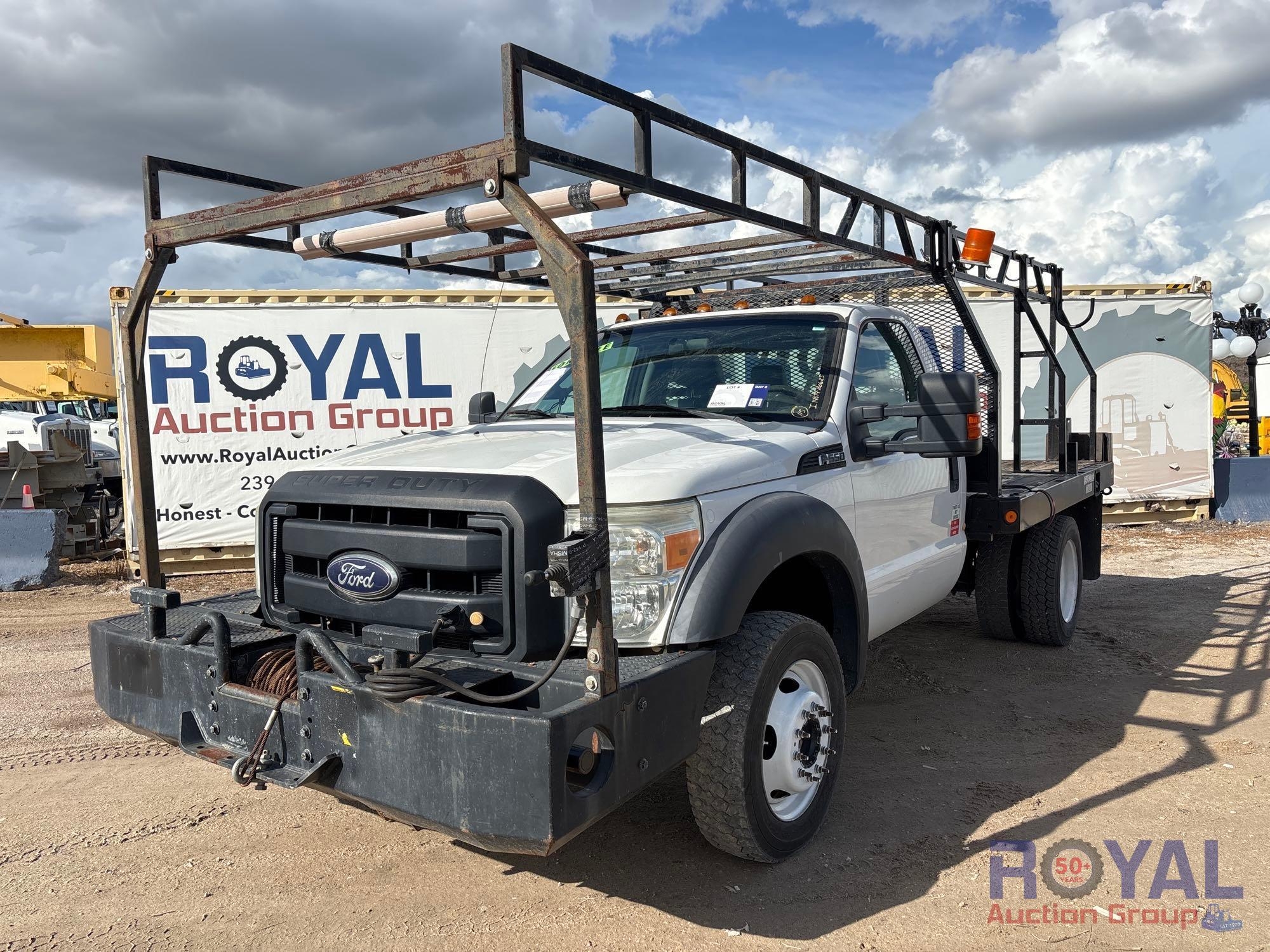 2012 Ford F-550 4x4 Flatbed Truck (A55788)