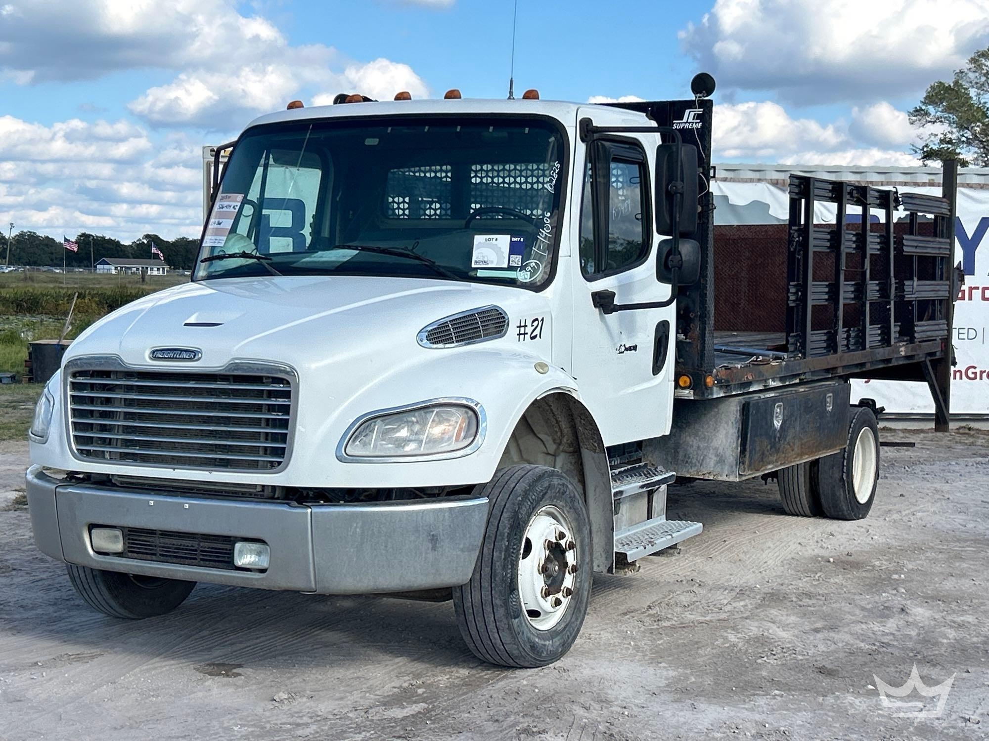 2013 Freightliner M2 106 16ft Stakebody Flatbed Truck with Liftgate (A55852)