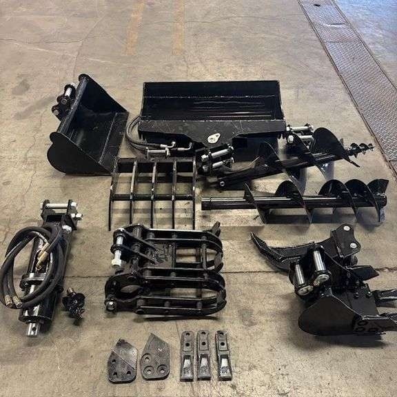 TPM 10 Piece Mini Excavator Heavy Duty Attachment Set (New/Unused) (A59225)