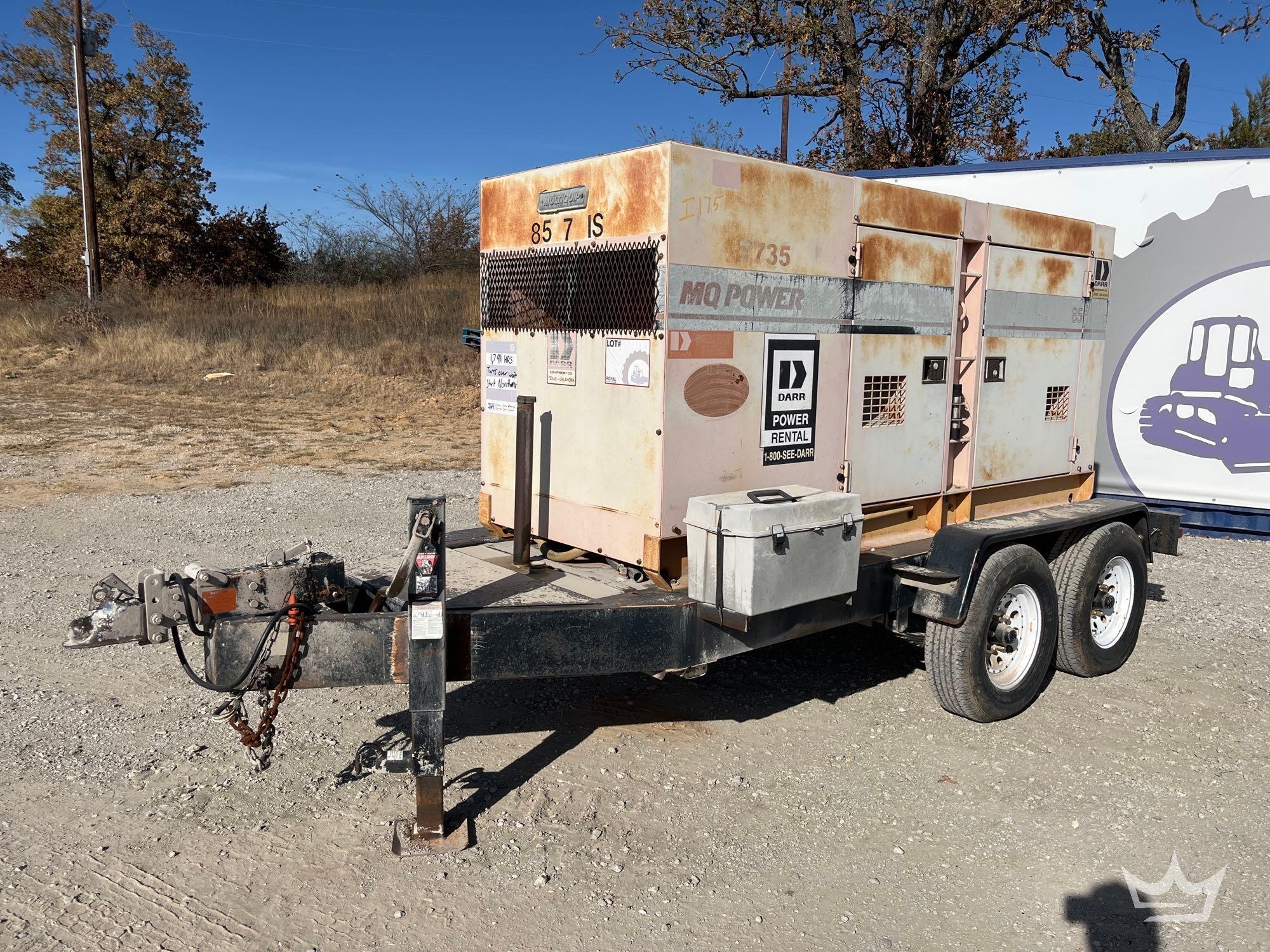 WhisperWatt DCA-85SSM 85kVA Towable Diesel Generator (A55973)