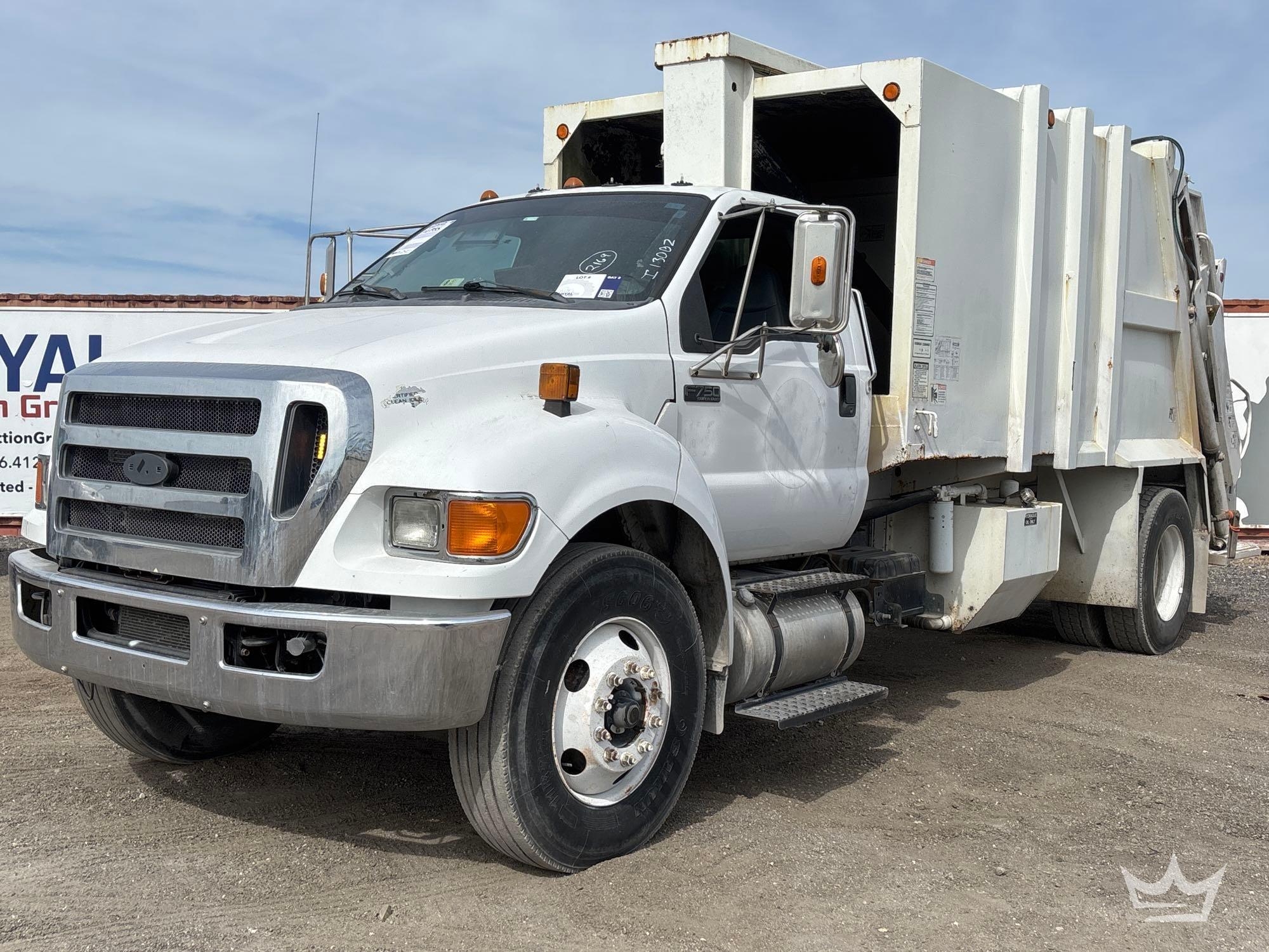 2012 Ford F-750 Pak-Mor 16 Yard Rear Loader Garbage Truck (A56858)