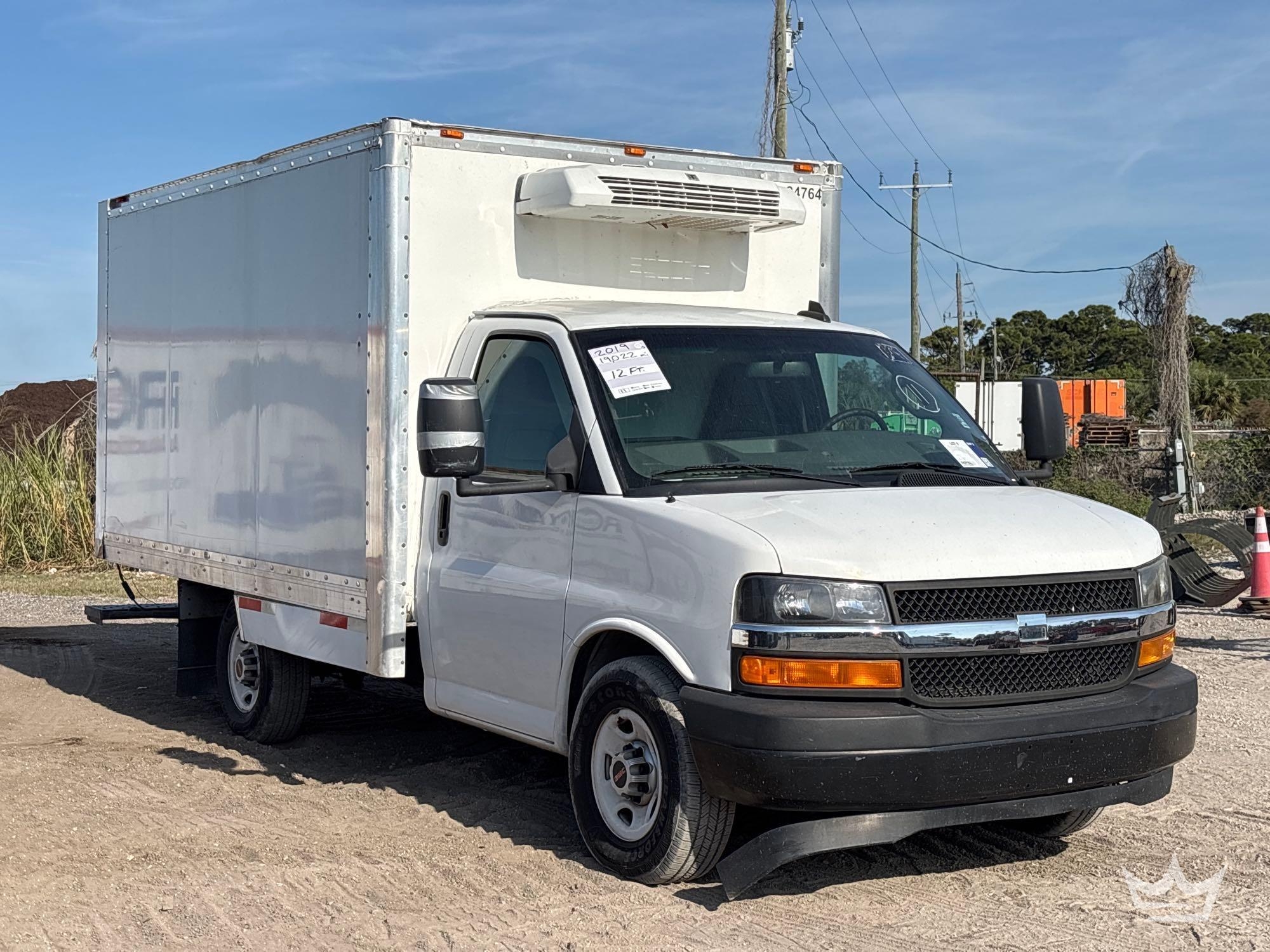 2019 GMC Savana 12ft. Reefer Box Truck (A56858)