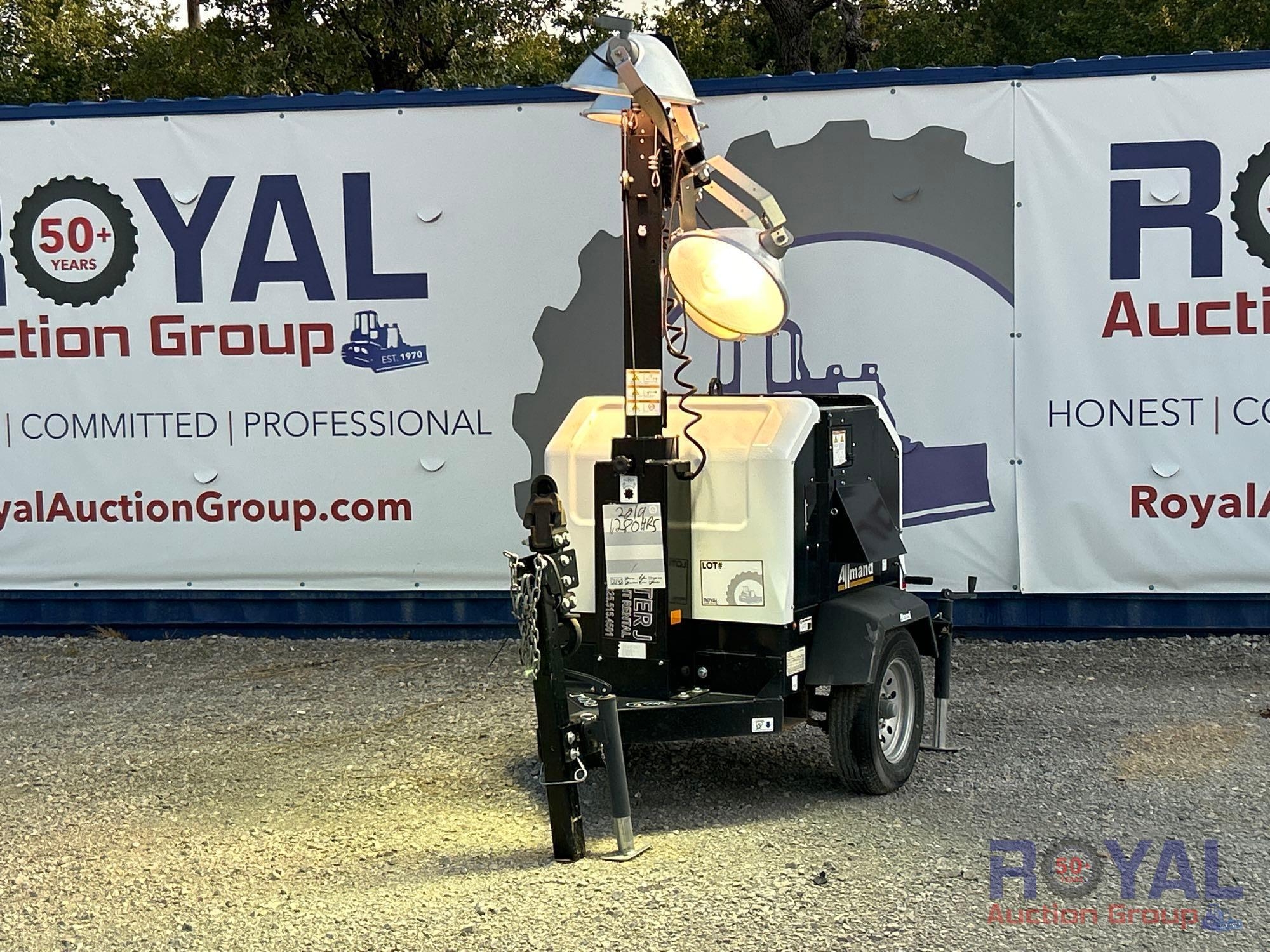 2019 Allmand Night-Lite V-Series S/A 7kW Towable Light Tower (A52377)