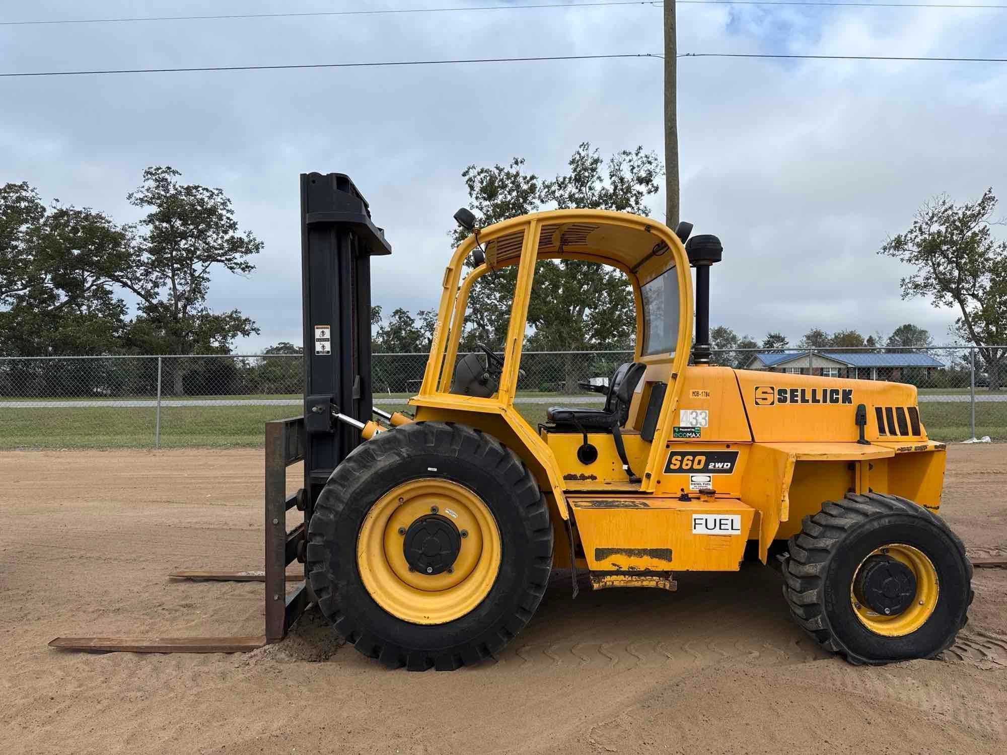 SELLICK S60J4I-2 ROUGH TERRAIN FORKLIFT (A52705)