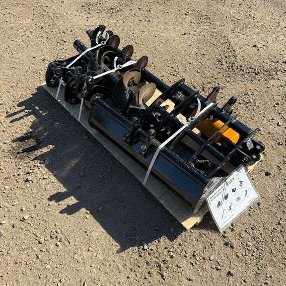 8 Piece Mini Excavator Heavy Duty Attachment Set (New/Unused) (A59225)